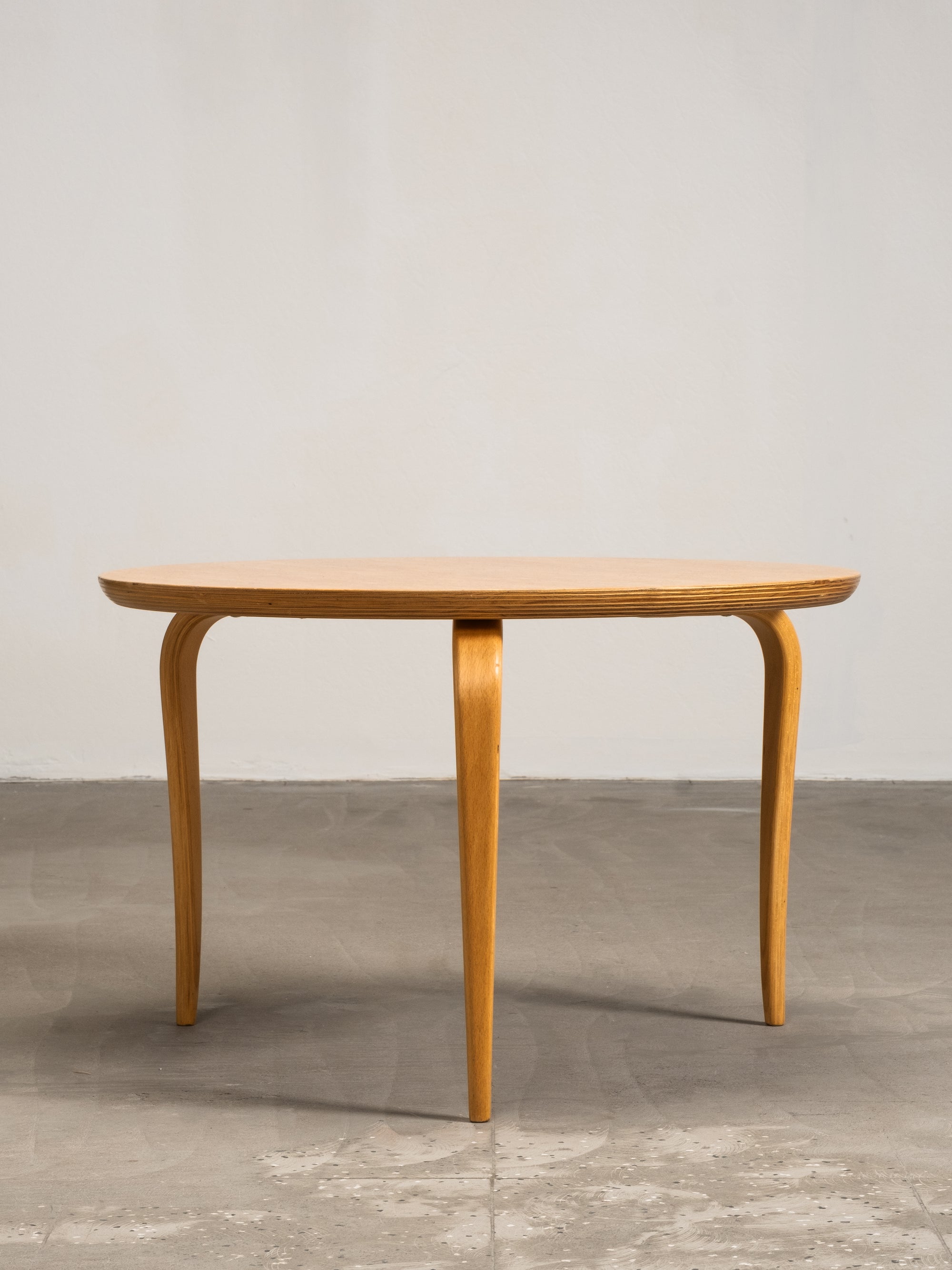 “Annika” Curly Birch Coffee Table by Bruno Mathsson for Dux, Sweden, 1960s