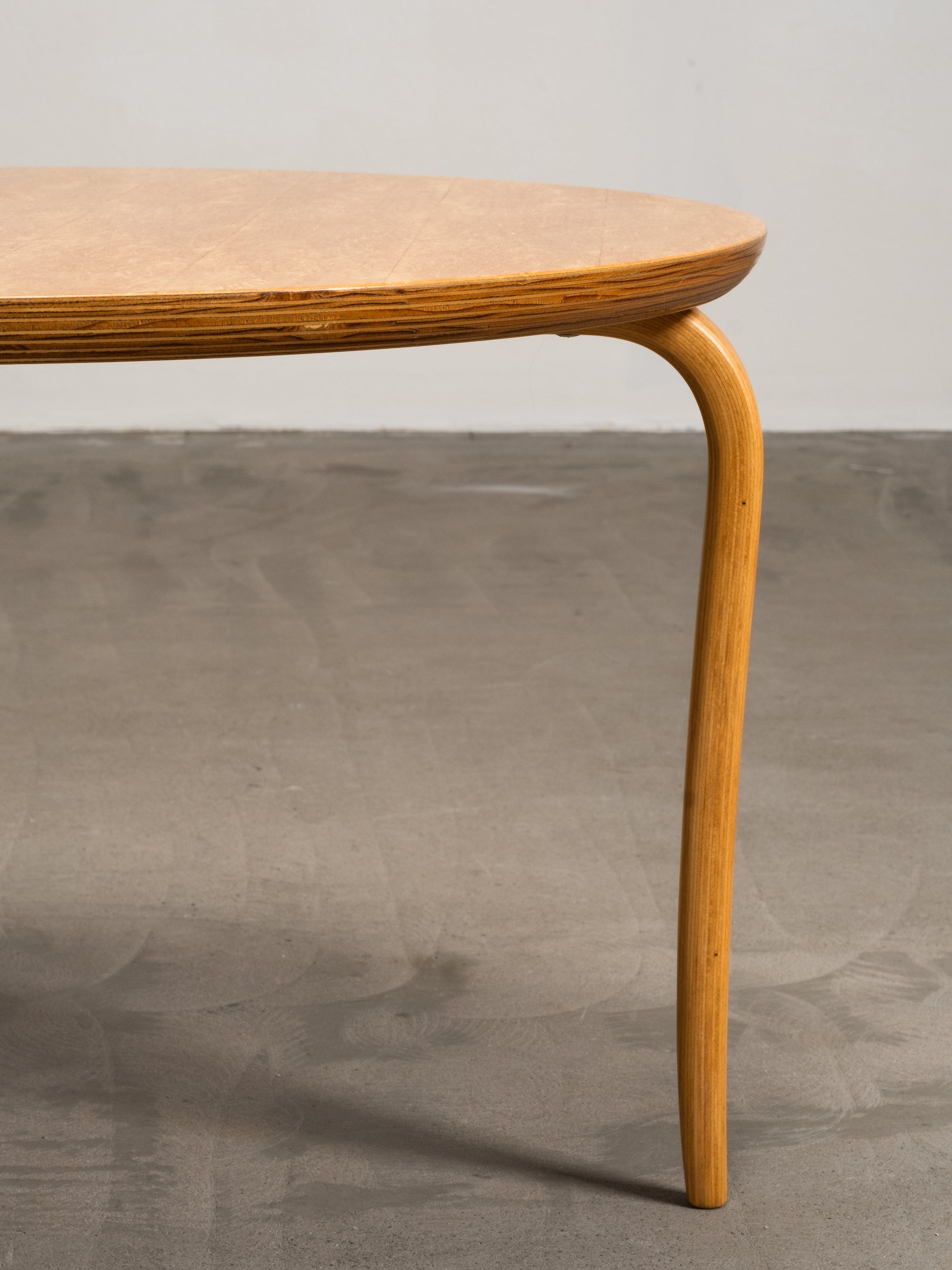 “Annika” Curly Birch Coffee Table by Bruno Mathsson for Dux, Sweden, 1960s