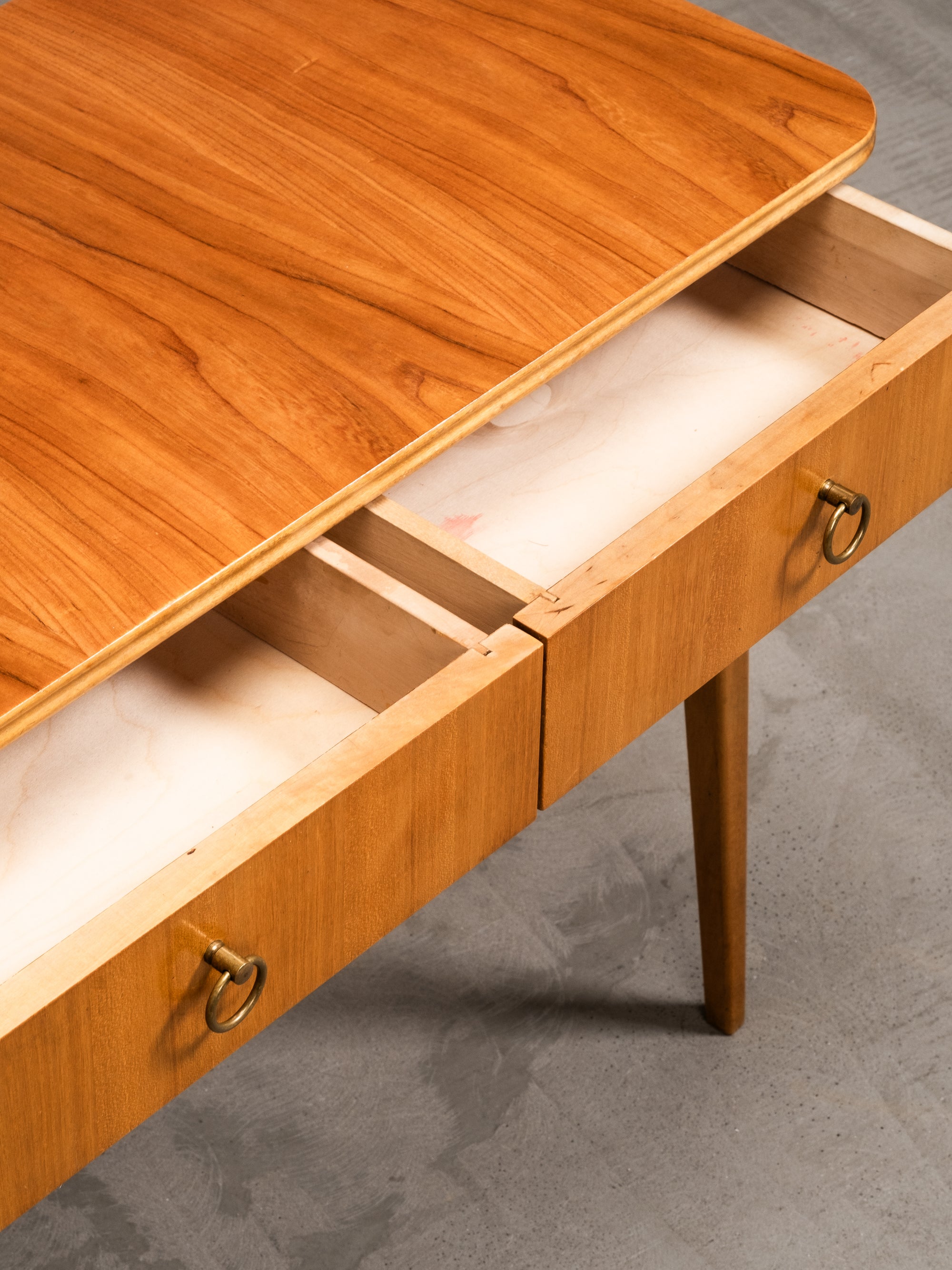 Finnish Mid-Century Console/Side Table with Drawers, 1950s