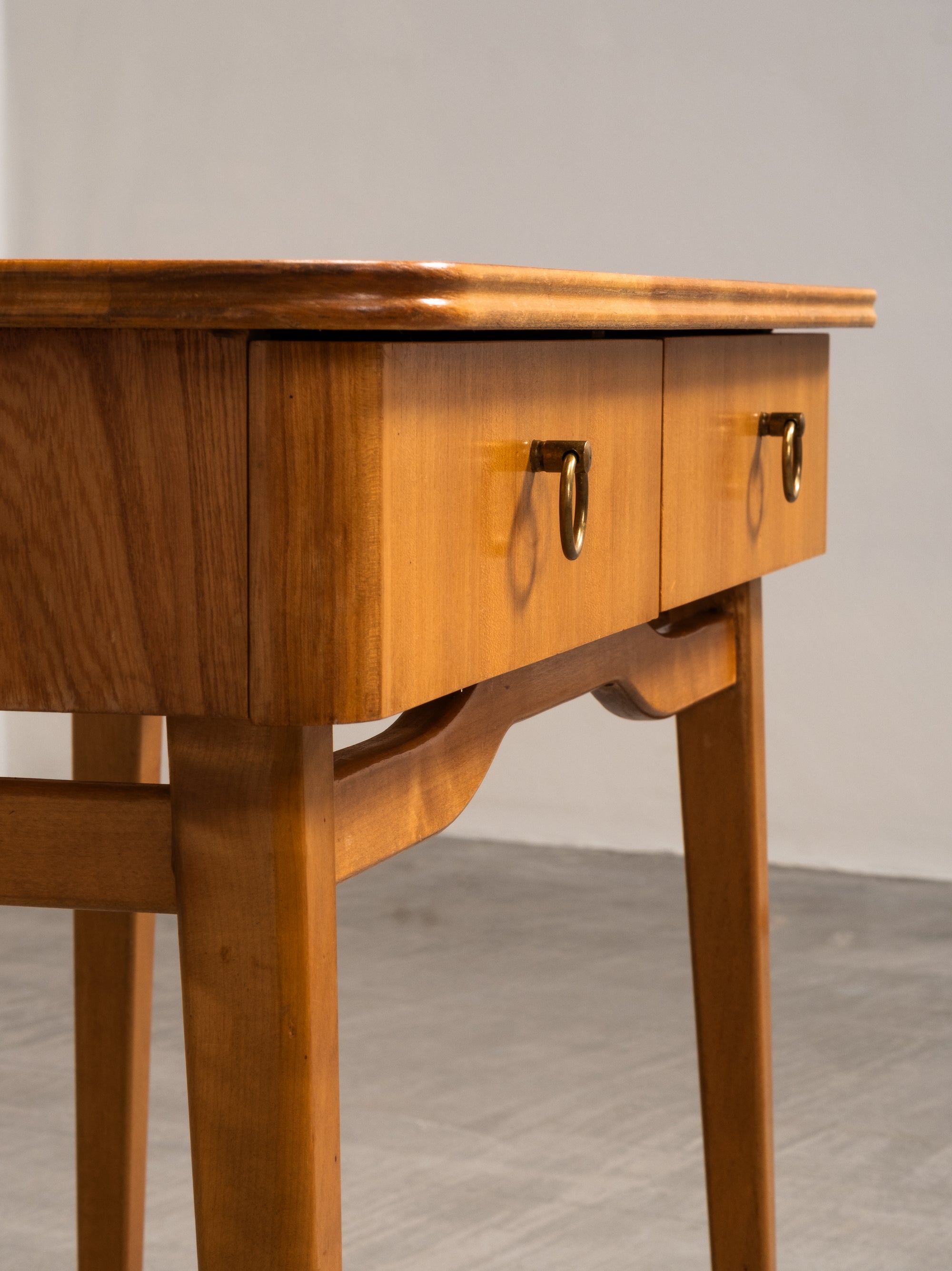 Finnish Mid-Century Console/Side Table with Drawers, 1950s