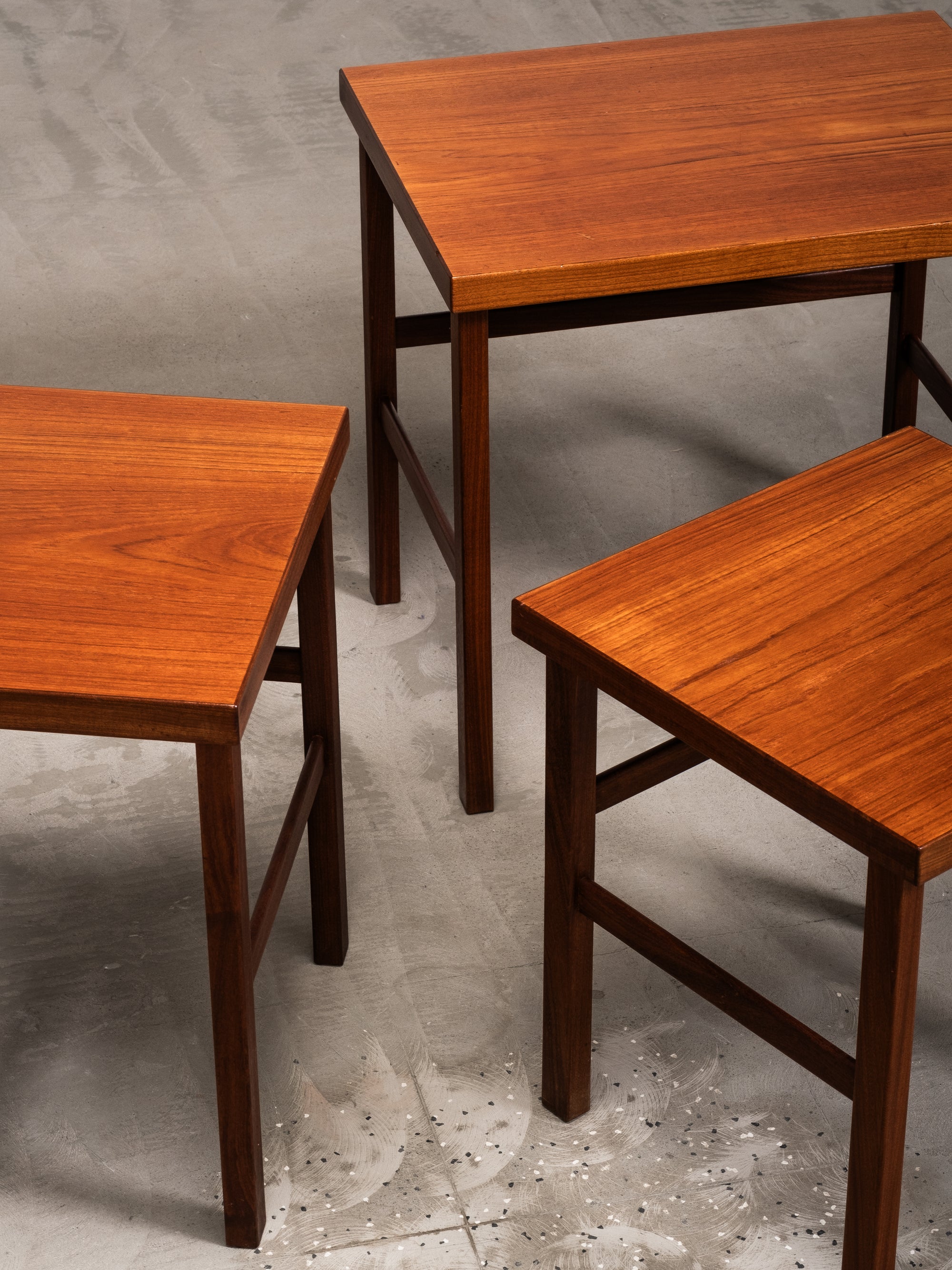 ‘Triplex’ Nesting Tables by Olof Ottelin for Oy Stockmann Ab / Keravan Puusepäntehdas, Finland, 1950s