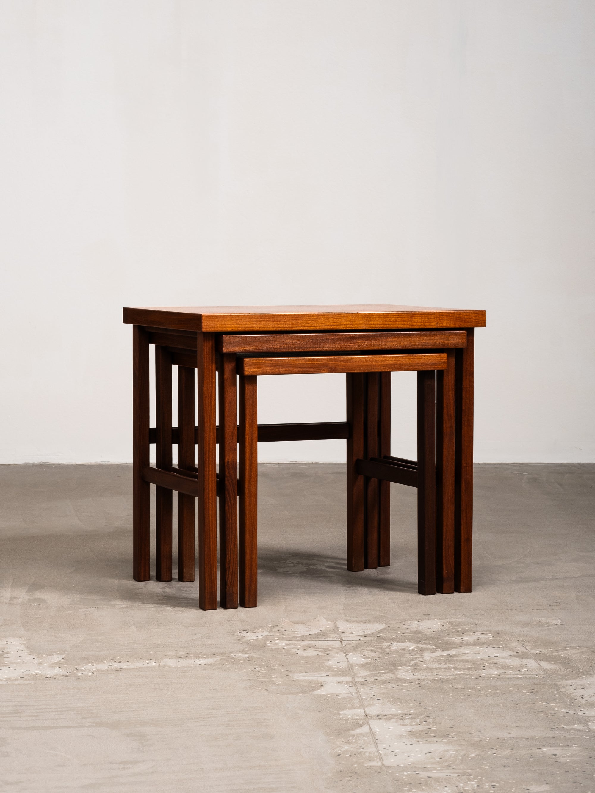 ‘Triplex’ Nesting Tables by Olof Ottelin for Oy Stockmann Ab / Keravan Puusepäntehdas, Finland, 1950s