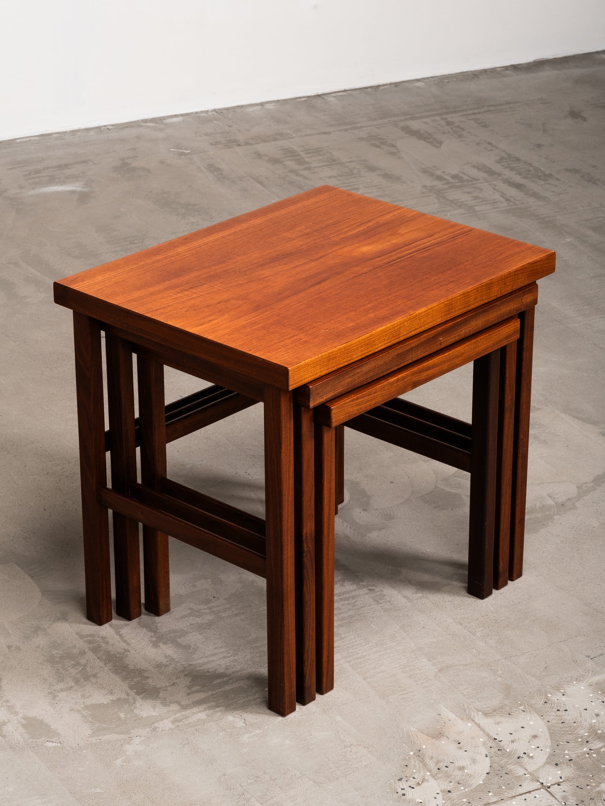 ‘Triplex’ Nesting Tables by Olof Ottelin for Oy Stockmann Ab / Keravan Puusepäntehdas, Finland, 1950s