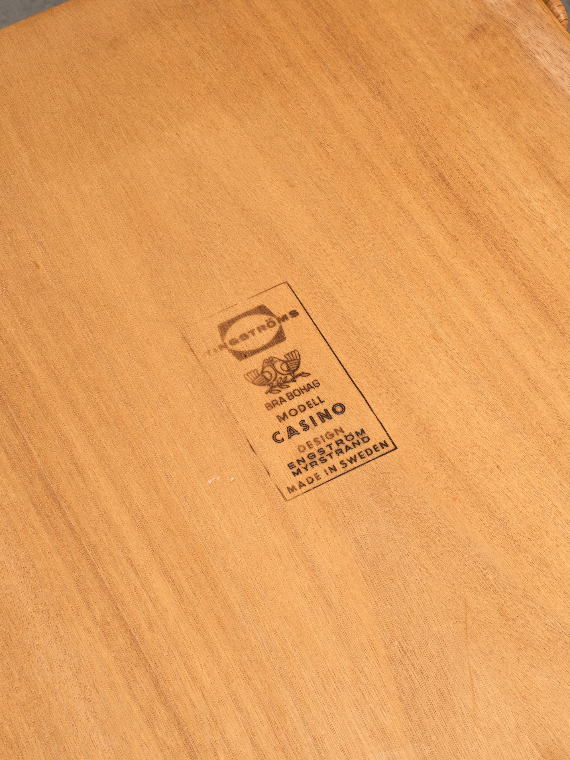 Pair of Oak Bedside Tables Model &quot;Casino&quot; by Engström &amp; Myrstrand, Sweden, 1960s