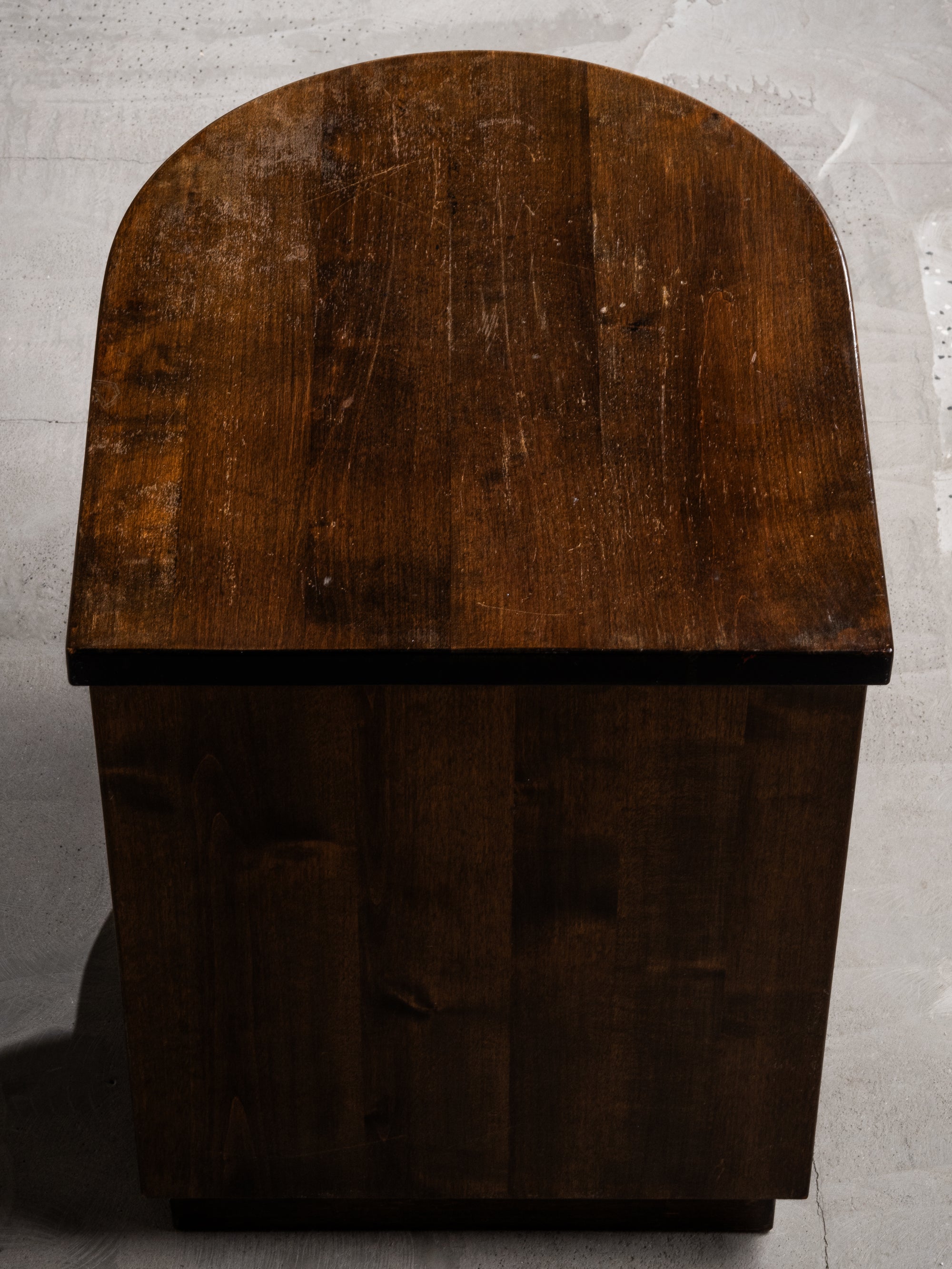 Finnish Art Deco Three-Tiered Side Table in Dark-Stained Birch, 1930s