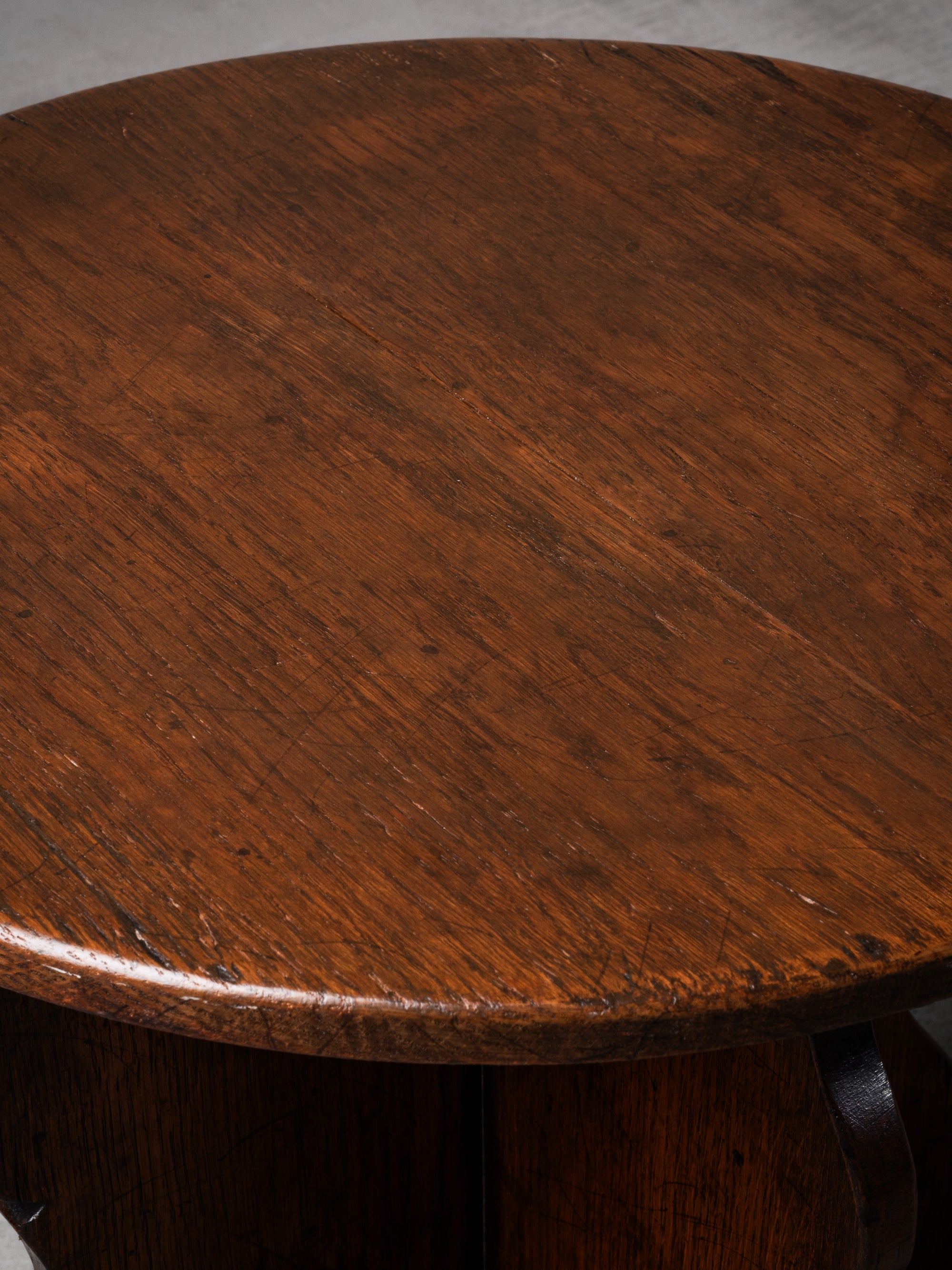 Scandinavian Arts &amp; Crafts Oak Side Table, Early 20th Century