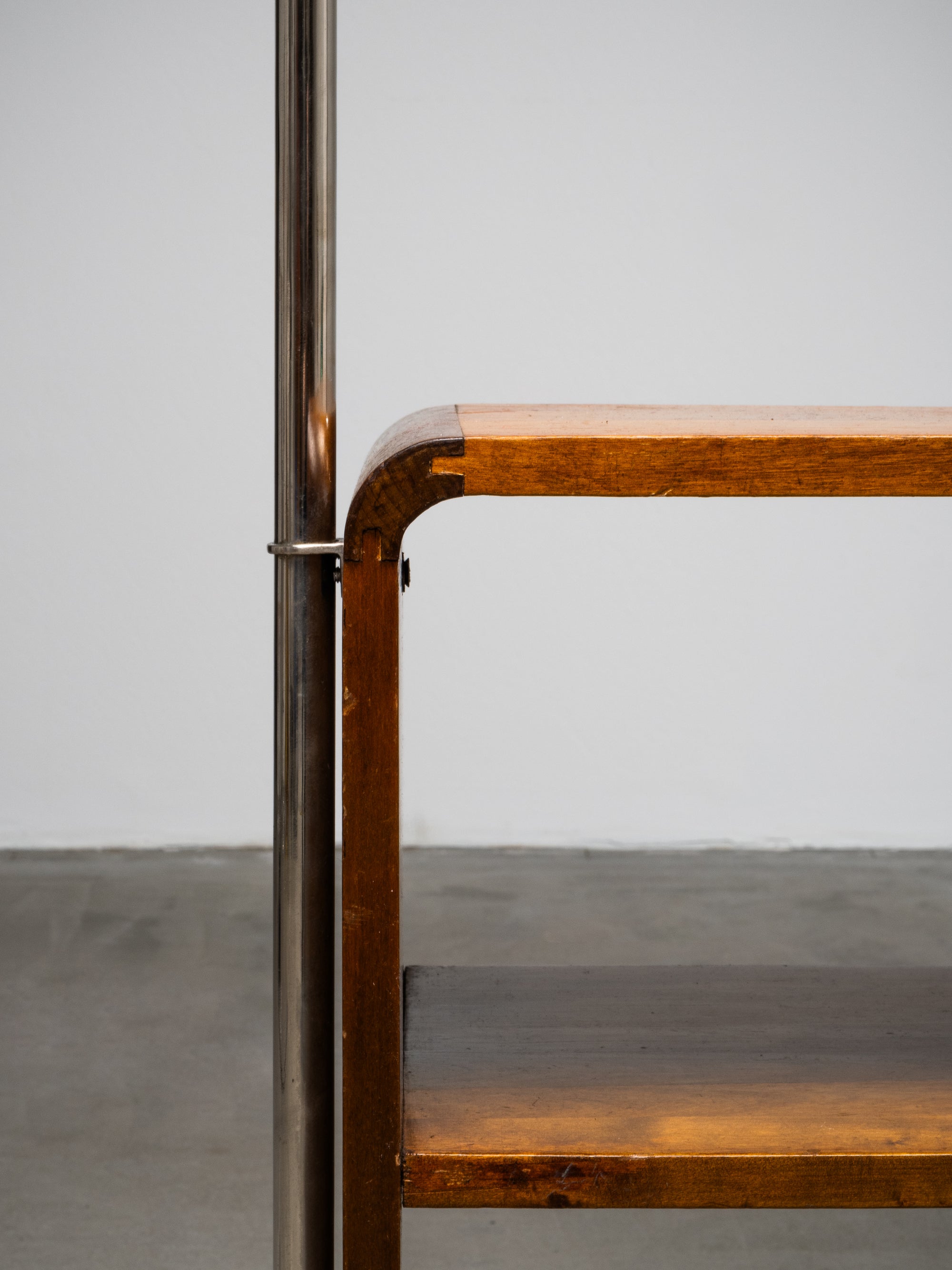 1930s “Apu” Side Table by Maija Heikinheimo with Integrated Taito Oy Lamp