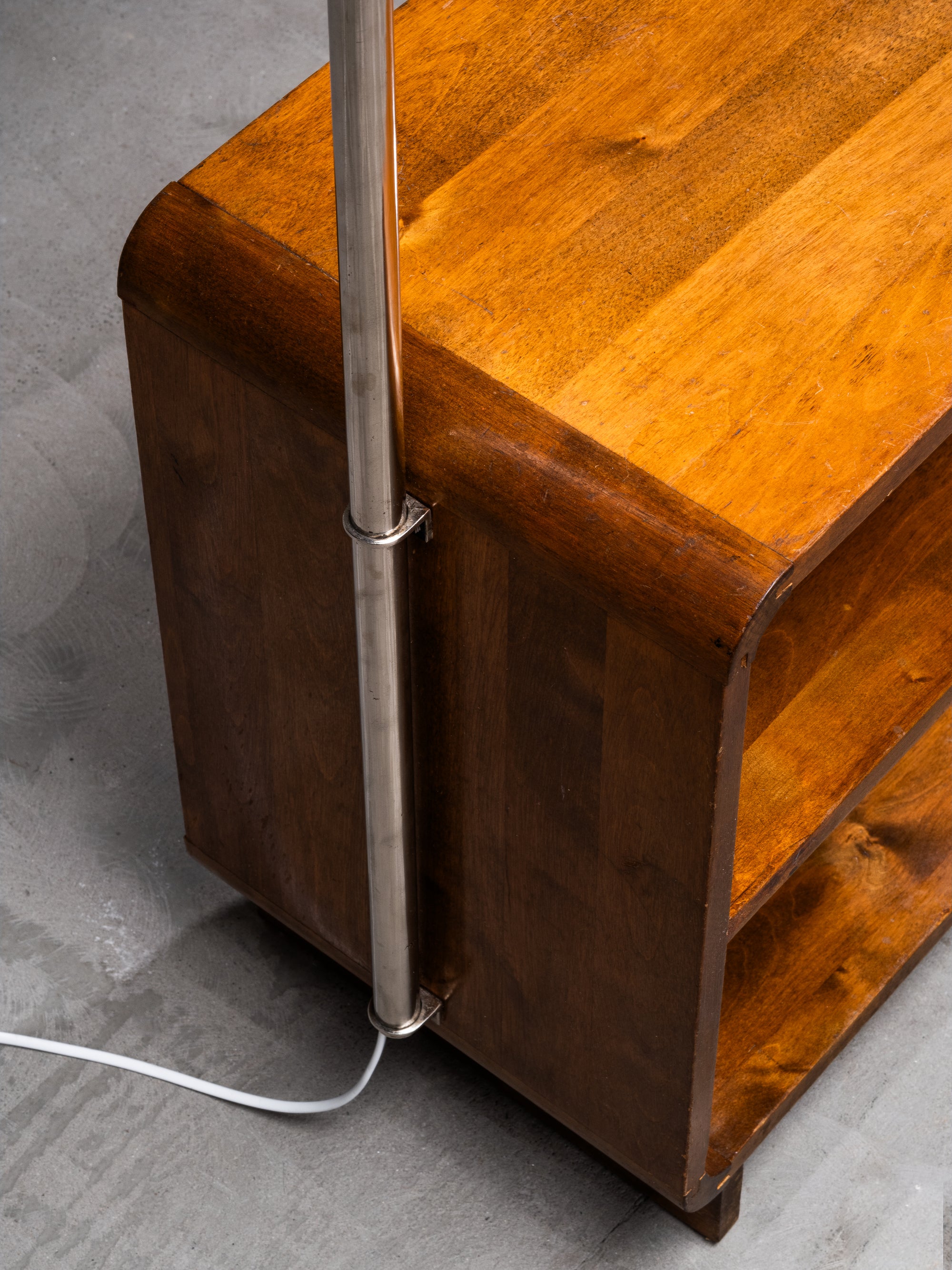 1930s “Apu” Side Table by Maija Heikinheimo with Integrated Taito Oy Lamp