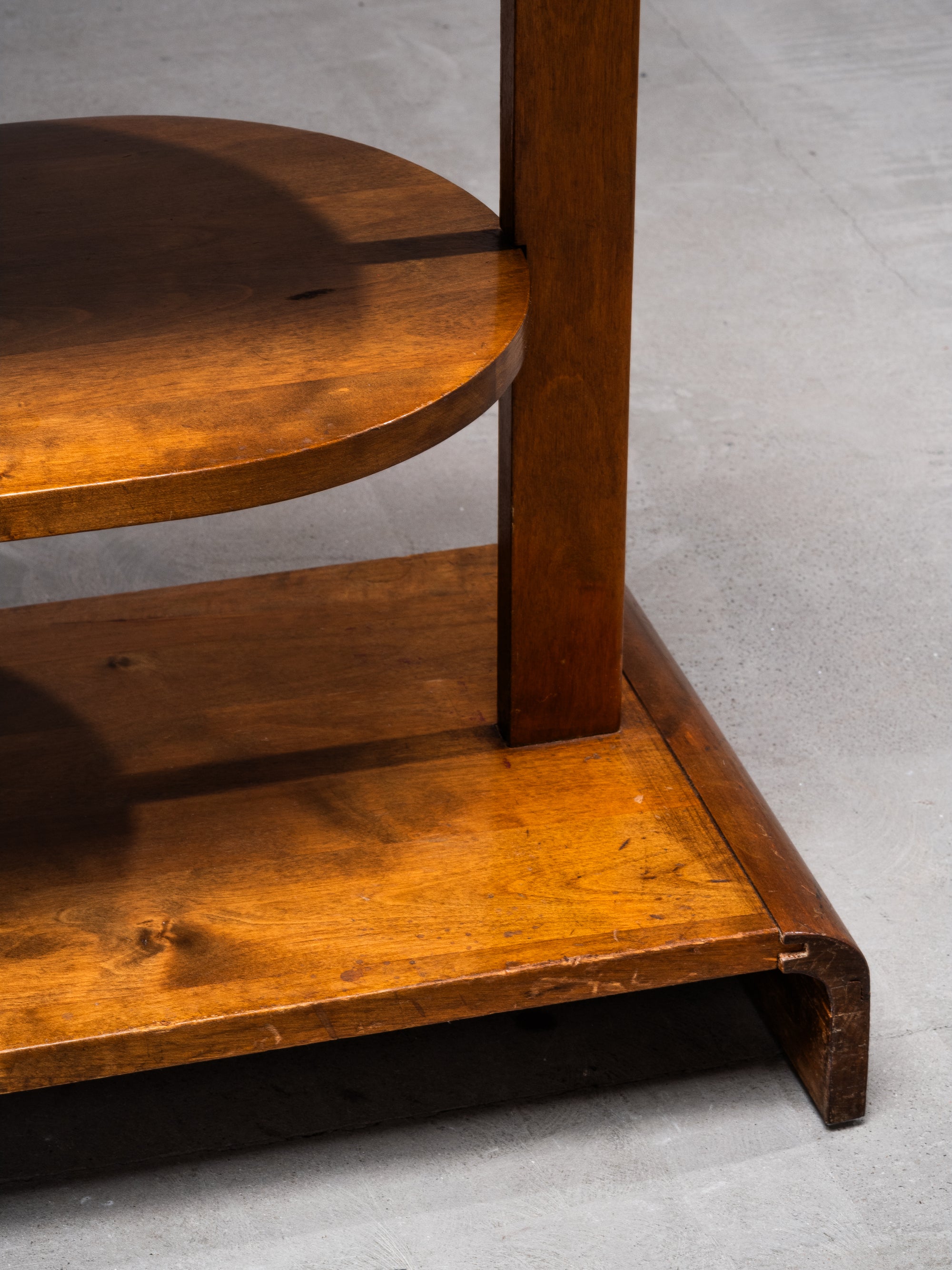 1930s “Apu” Side Table by Maija Heikinheimo with Integrated Taito Oy Lamp