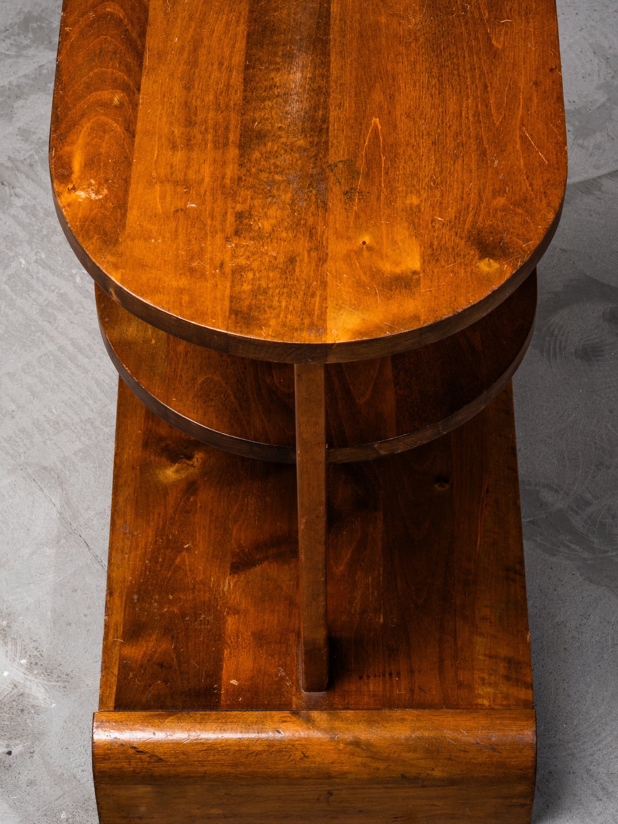 1930s “Apu” Side Table by Maija Heikinheimo with Integrated Taito Oy Lamp