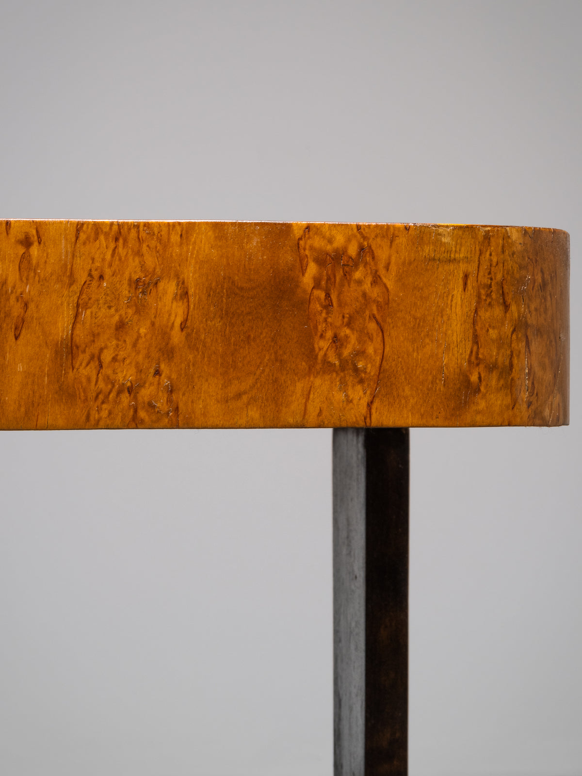 Finnish Functionalist Square Coffee Table in Flamed &amp; Curly Birch, 1940s