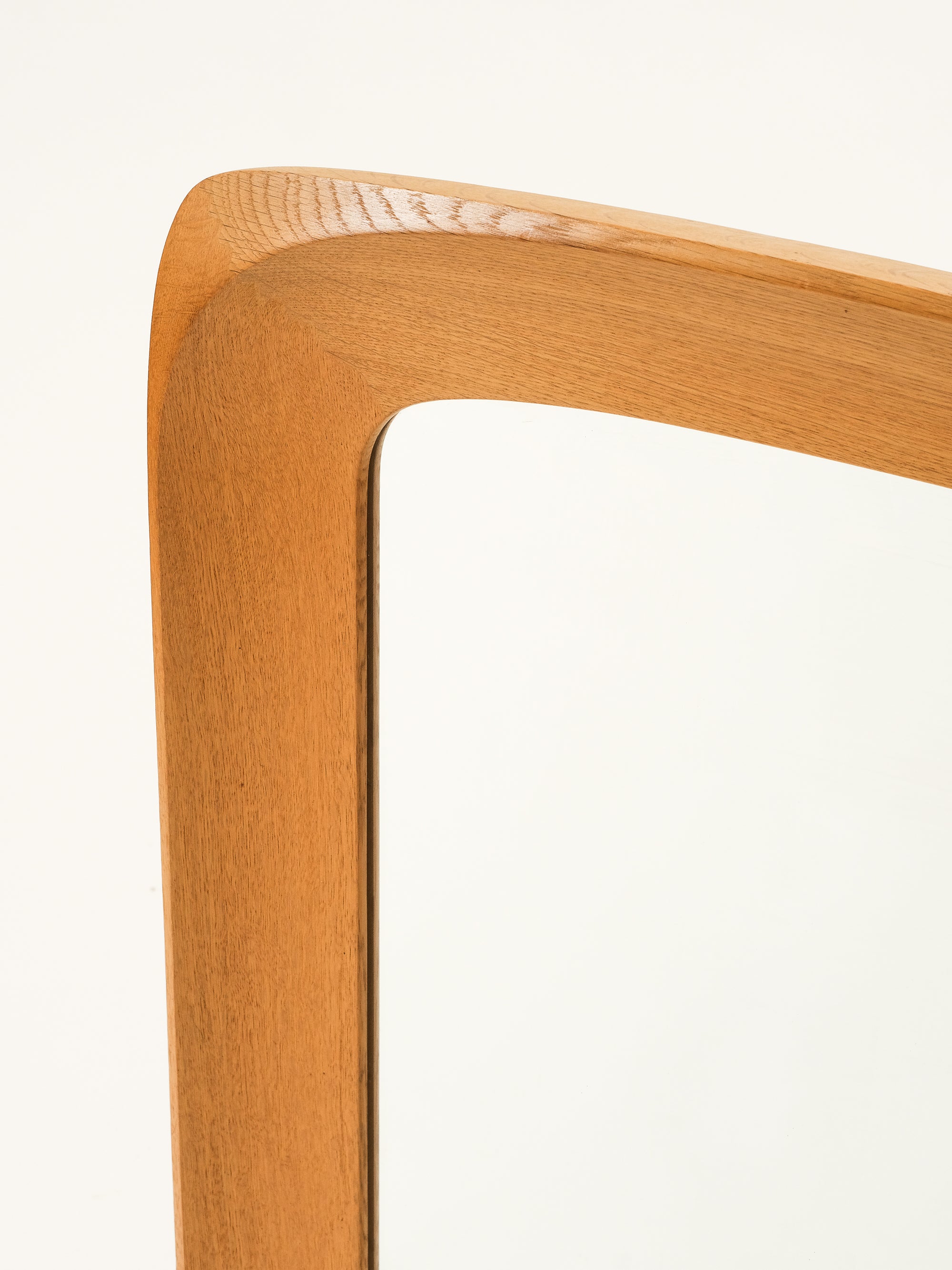 Mid-Century Oak Wall Mirror, Glas &amp; Trä Hovmantorp, Sweden