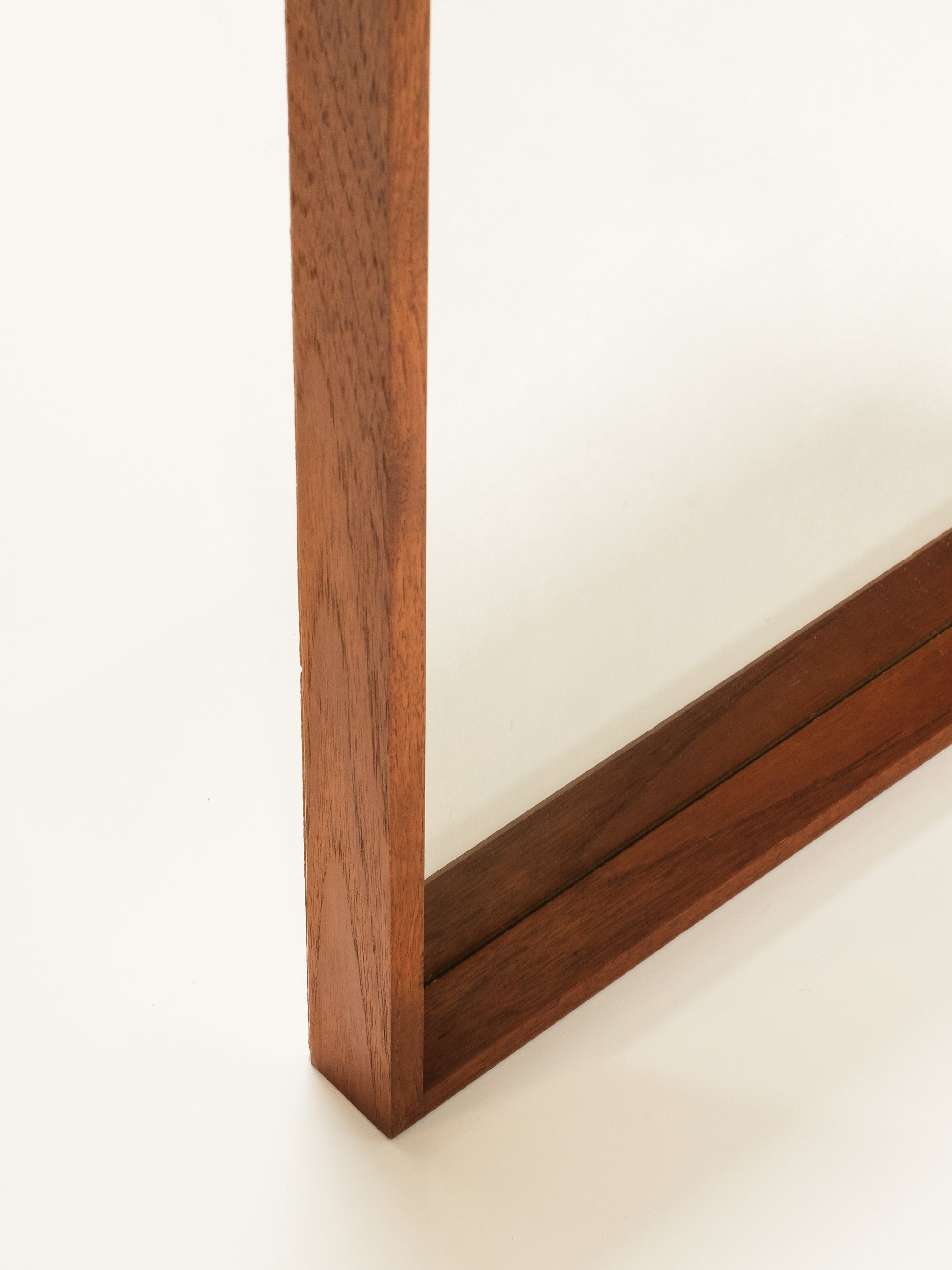 Mid-Century Teak Wall Mirror, Glas &amp; Trä Hovmantorp, Sweden