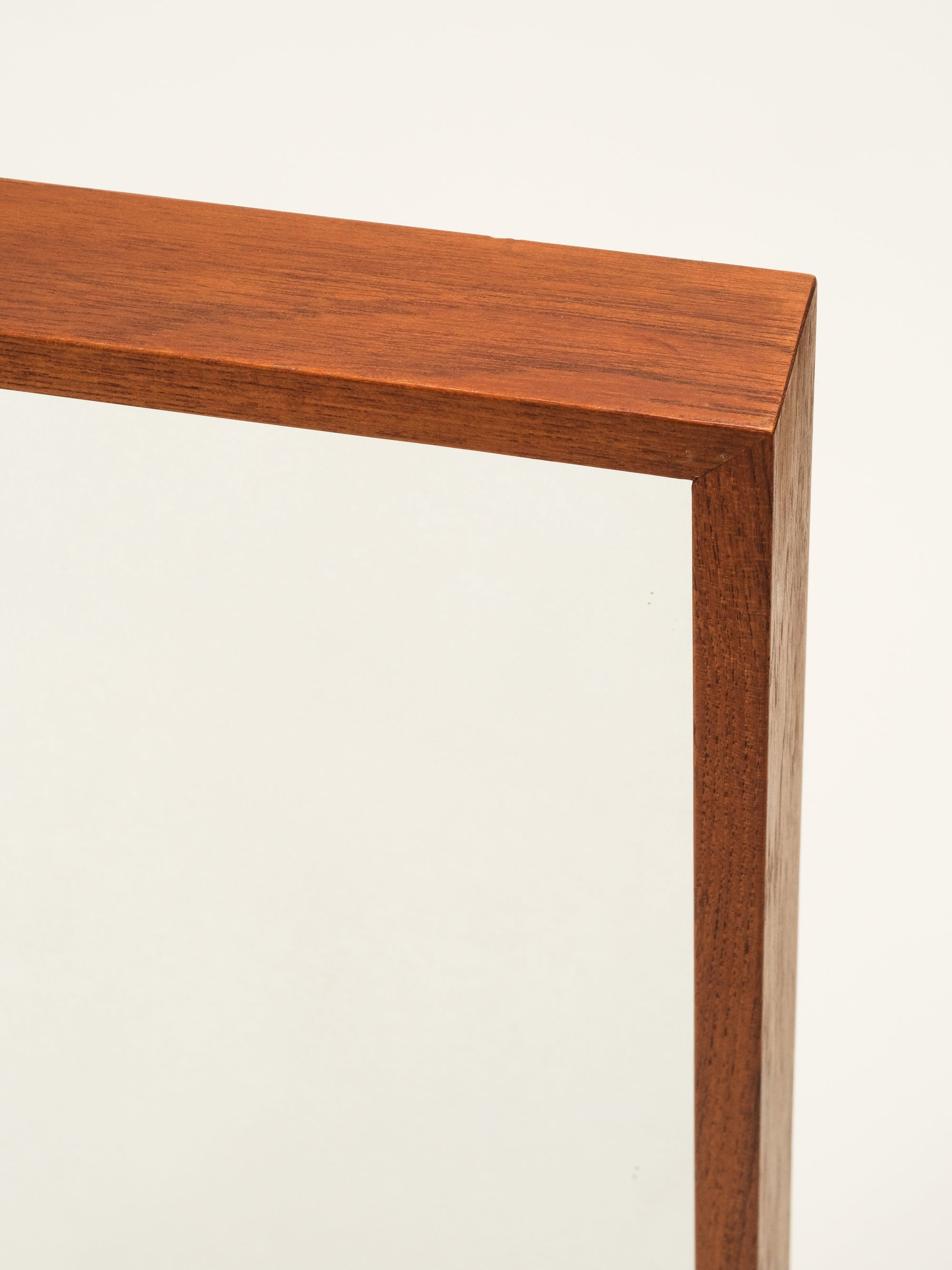 Mid-Century Teak Wall Mirror, Glas &amp; Trä Hovmantorp, Sweden