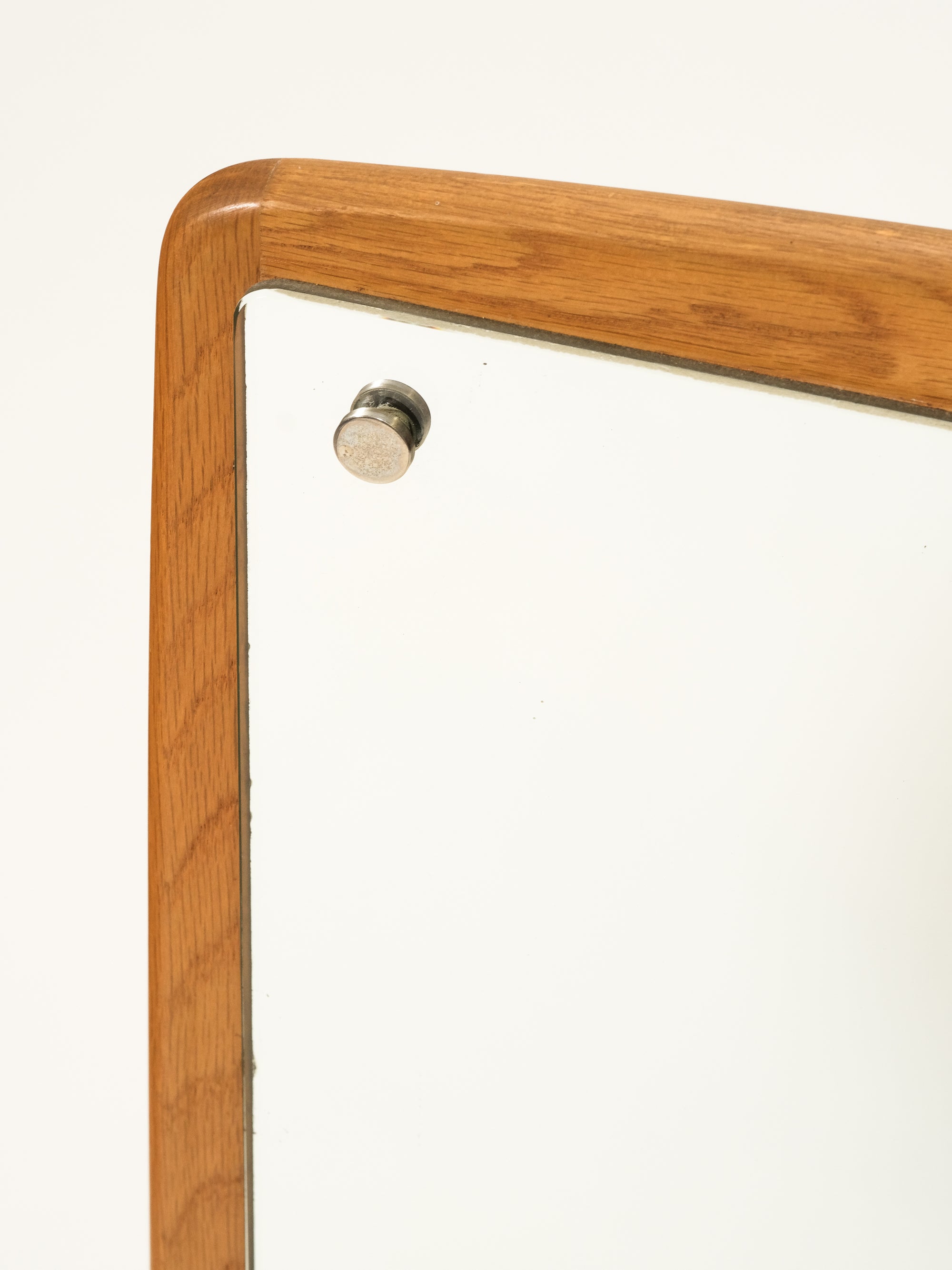 Mid-Century Oak Wall Mirror