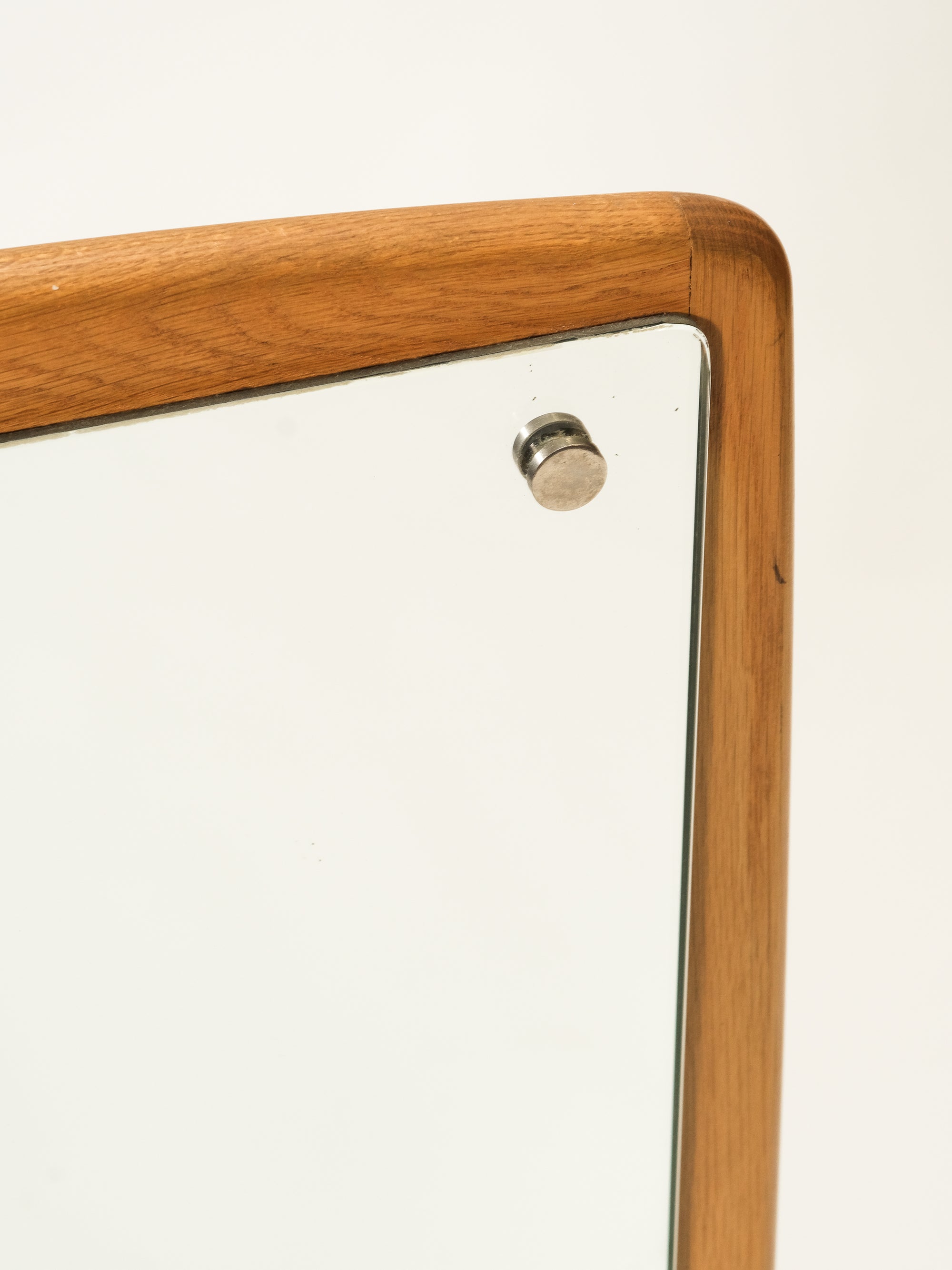 Mid-Century Oak Wall Mirror