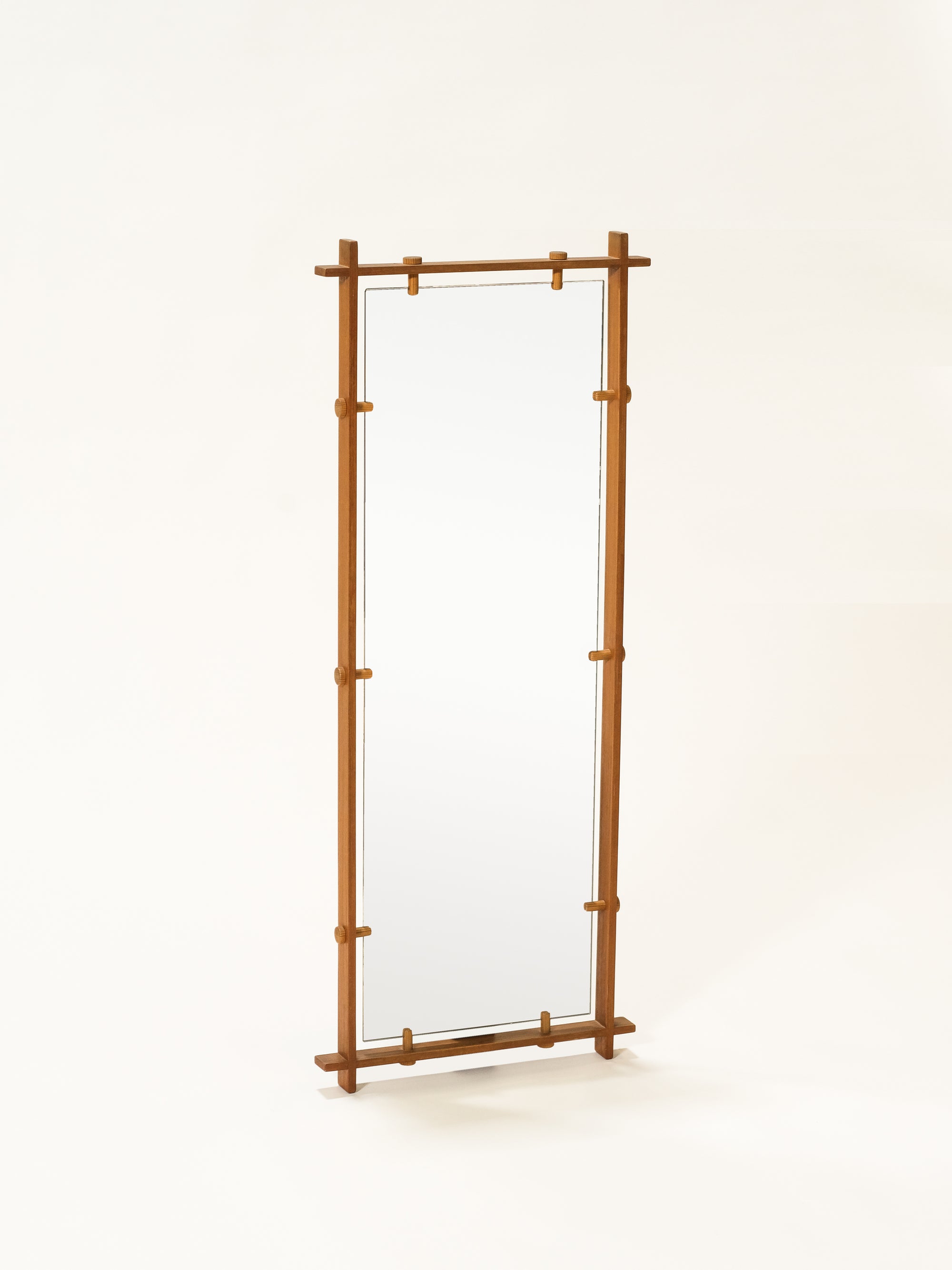 Scandinavian Mid-Century Teak Wall Mirror