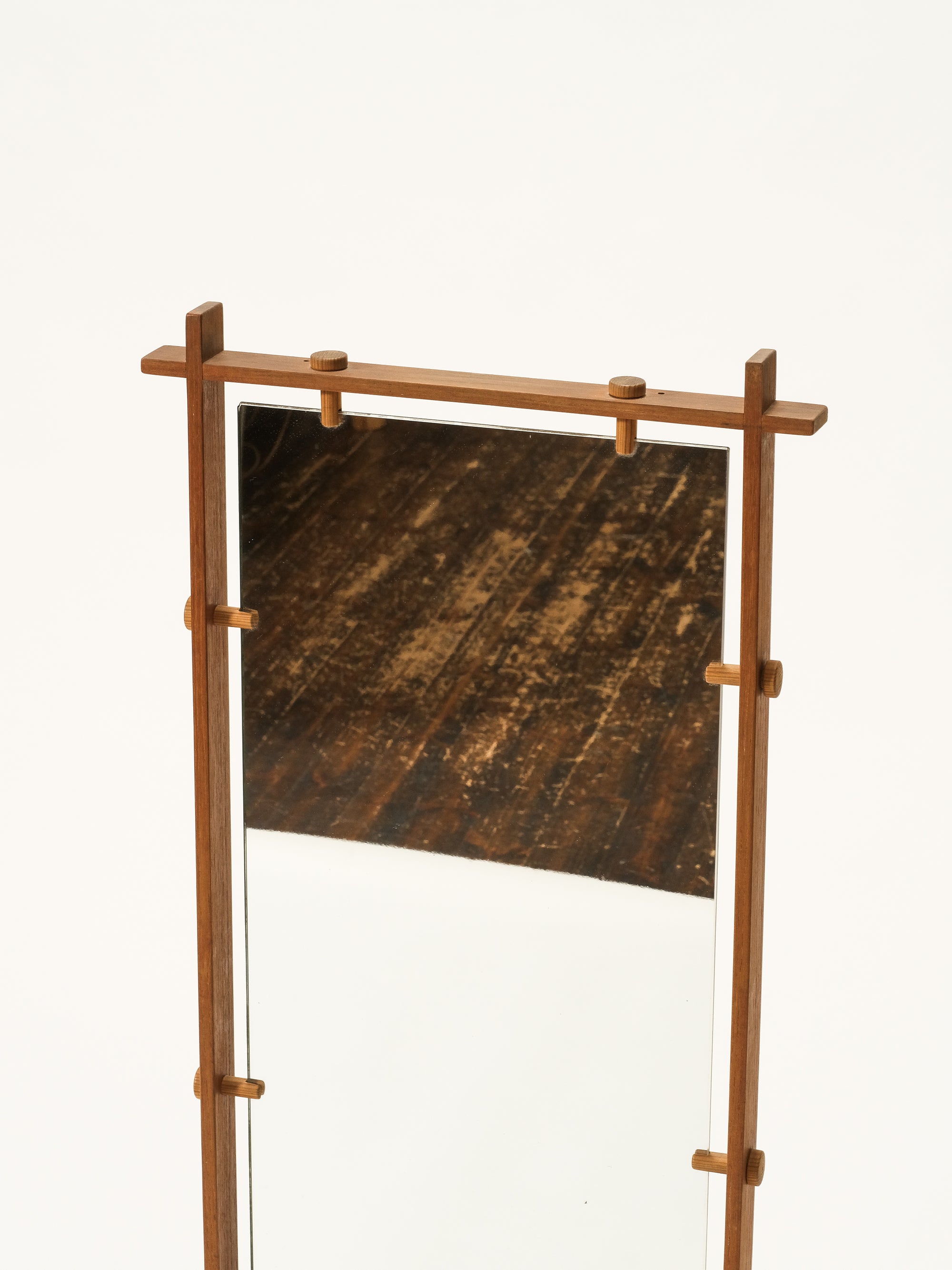 Scandinavian Mid-Century Teak Wall Mirror
