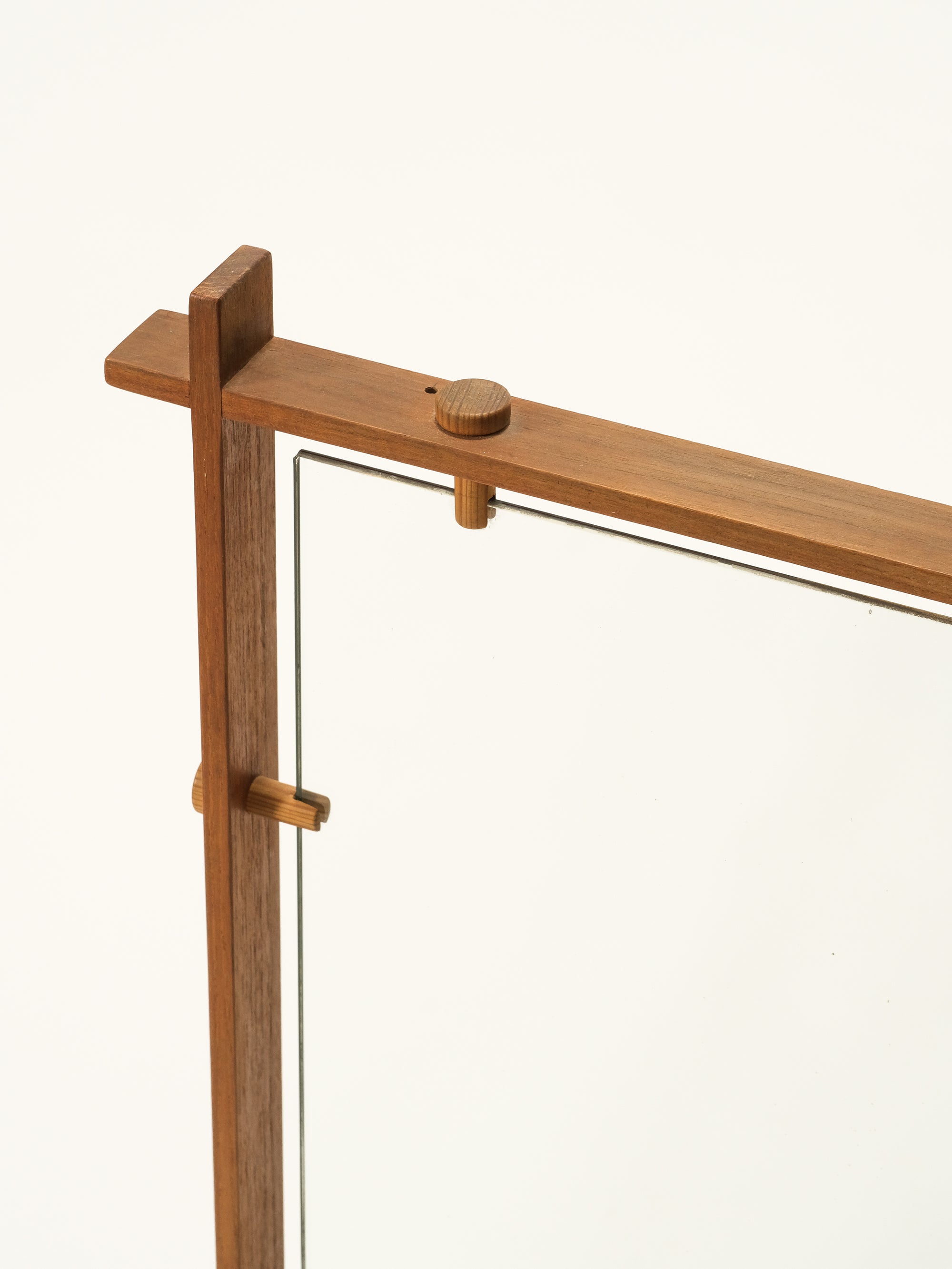 Scandinavian Mid-Century Teak Wall Mirror