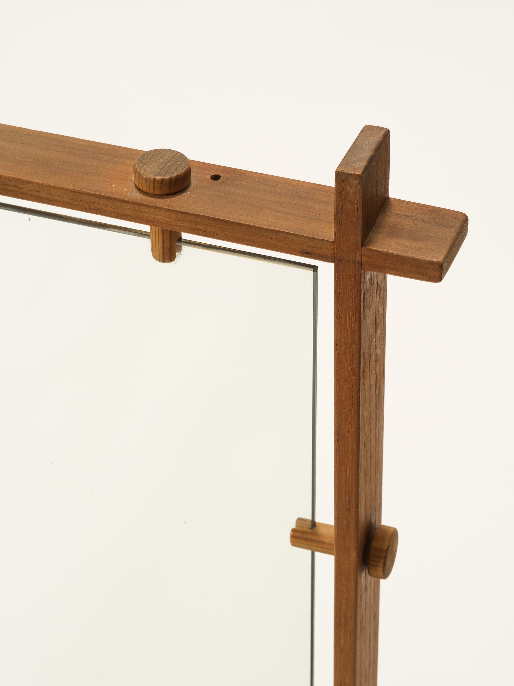Scandinavian Mid-Century Teak Wall Mirror