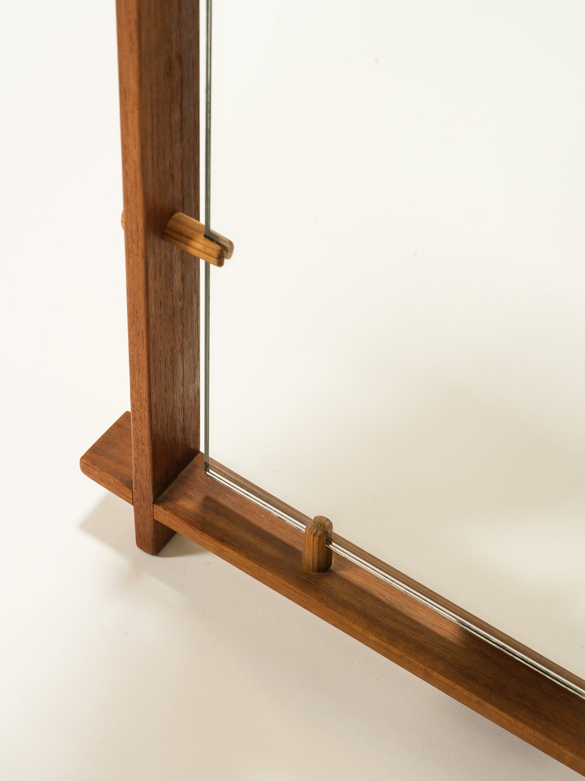 Scandinavian Mid-Century Teak Wall Mirror