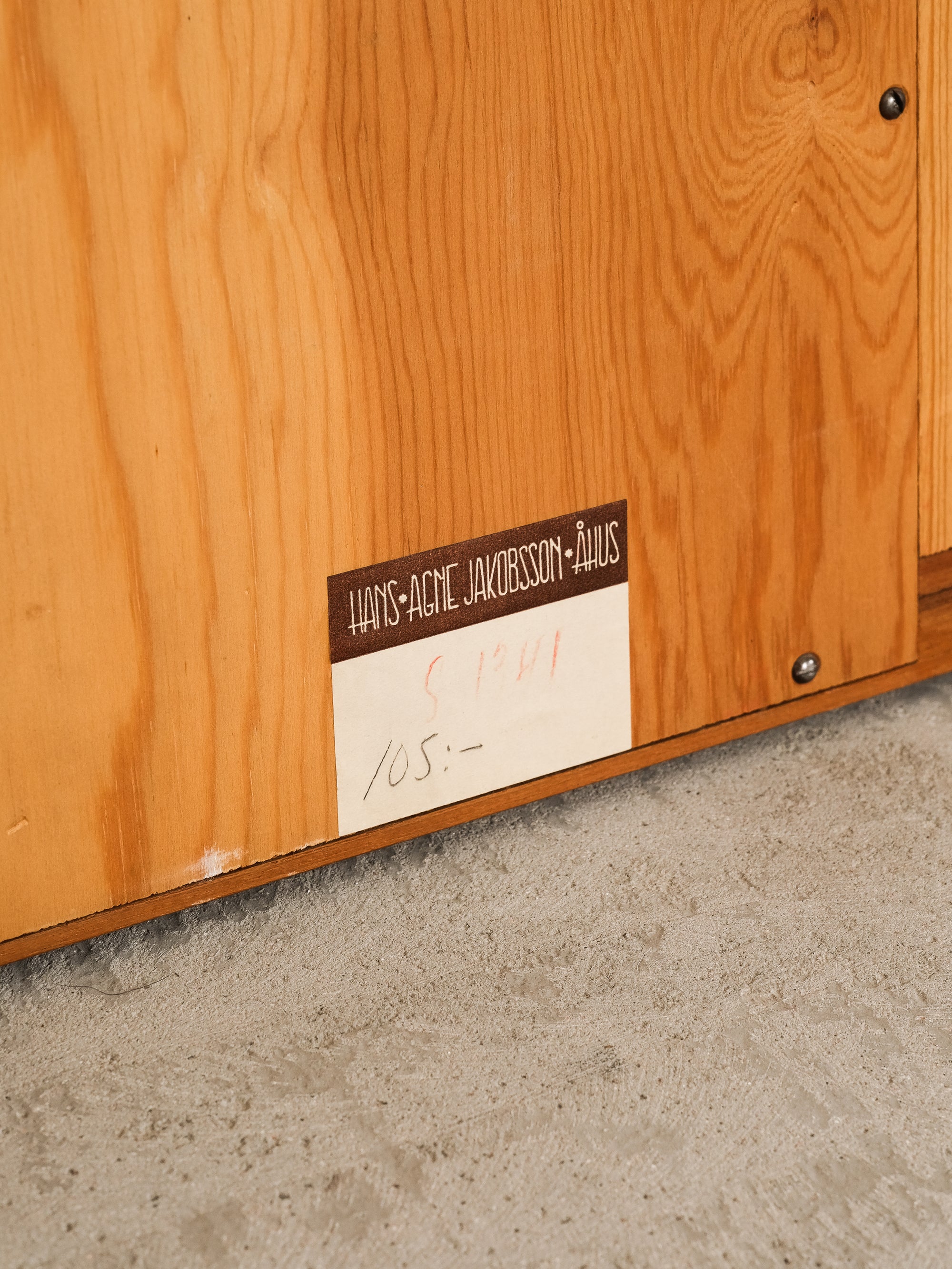 Teak Wall Mirror by Hans-Agne Jakobsson, Åhus, Sweden, 1950s