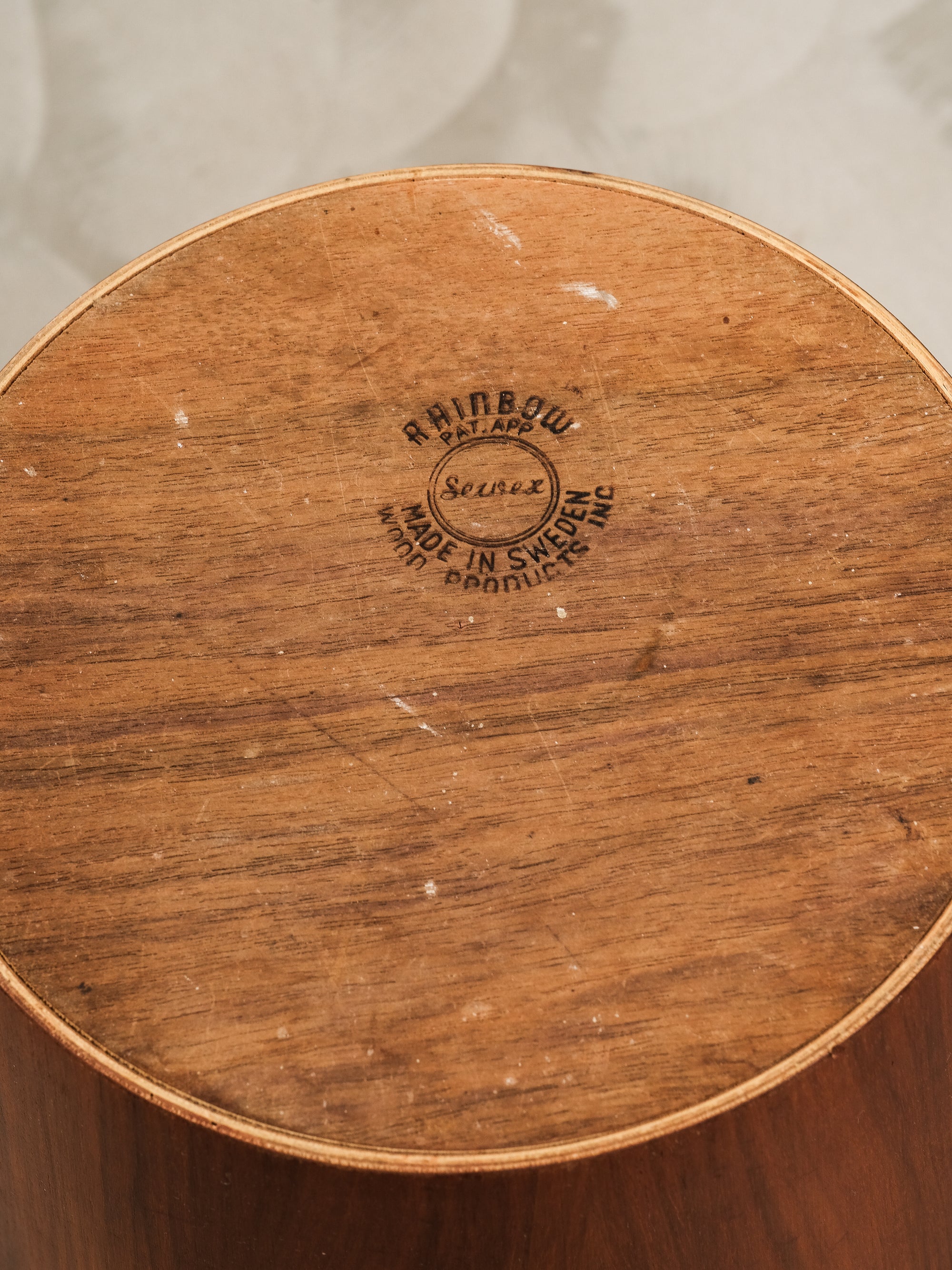 Mid-Century Modern Teak Waste Paper Bin by Martin Åberg for Servex, Sweden, 1950s