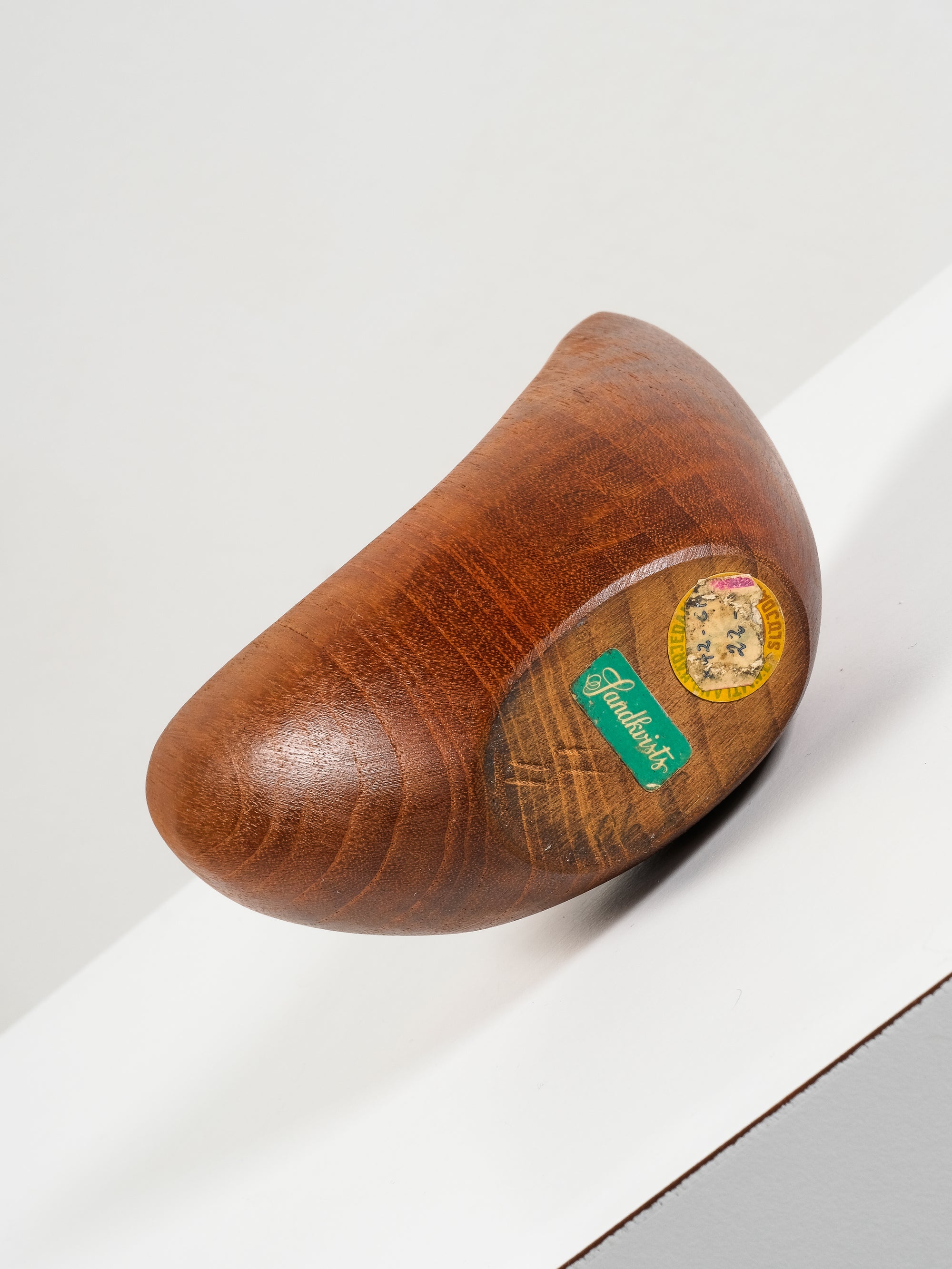 Stig Sandqvist Sculpted Teak Bowl, Sweden, 1950s