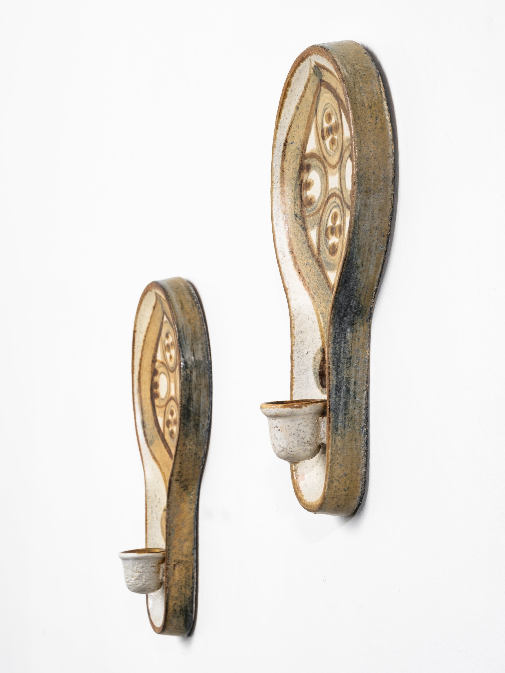 Pair of Søholm Wall Candle Sconces by Backhausen &amp; Brandborg, 1970s