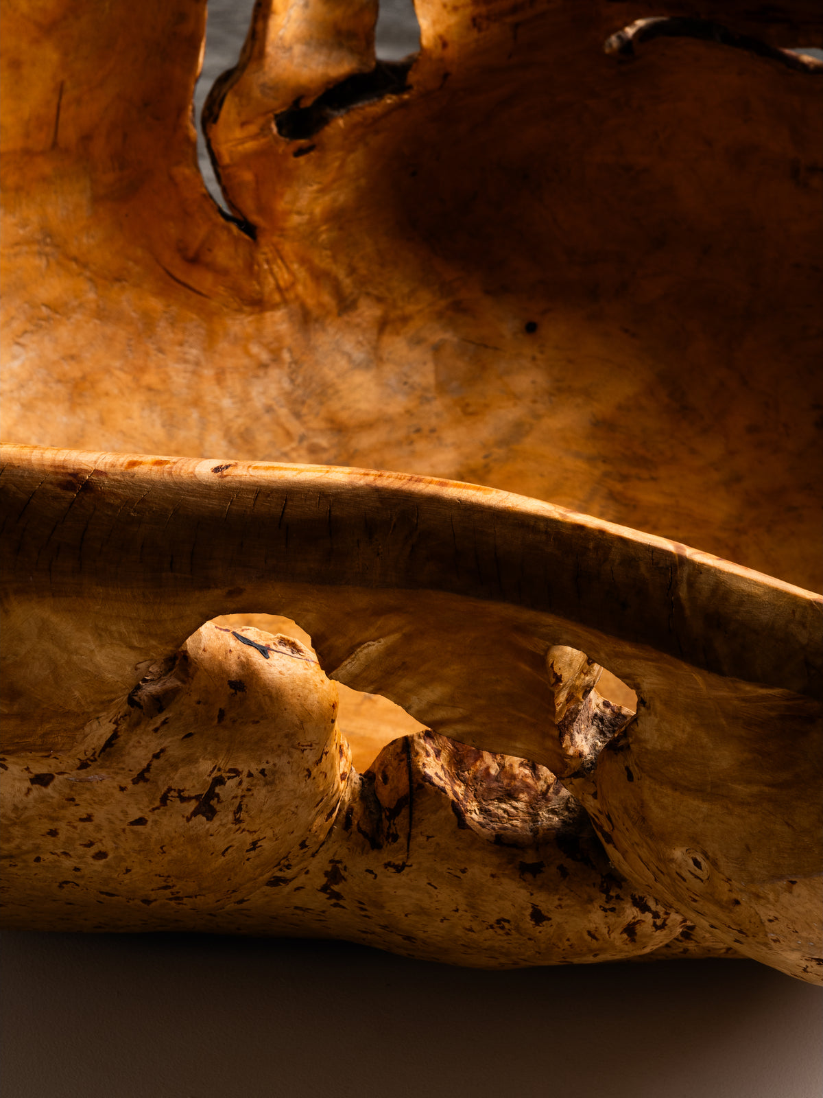 Massive Sculptural Birch Root Bowl, Finland, 1940s