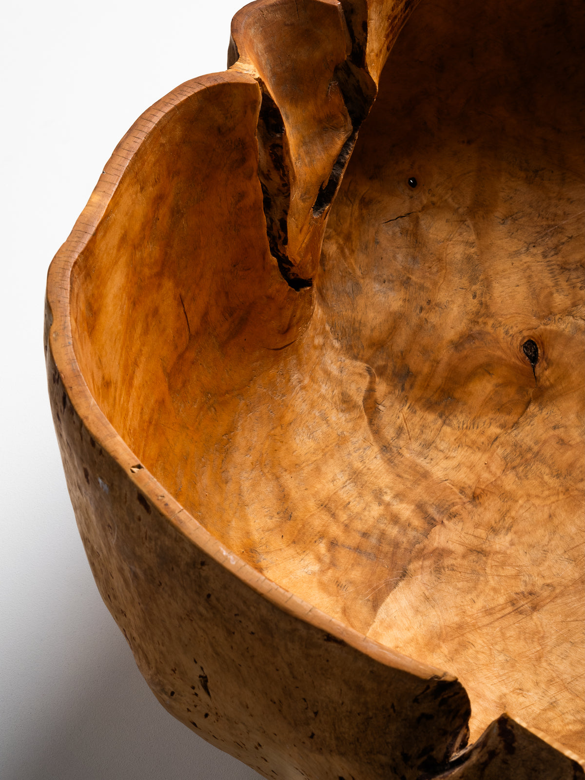 Massive Sculptural Birch Root Bowl, Finland, 1940s