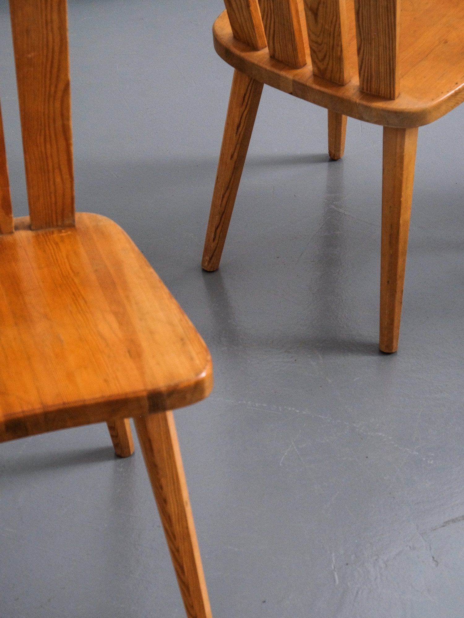 Swedish Mid-Century Pine Dining Chairs