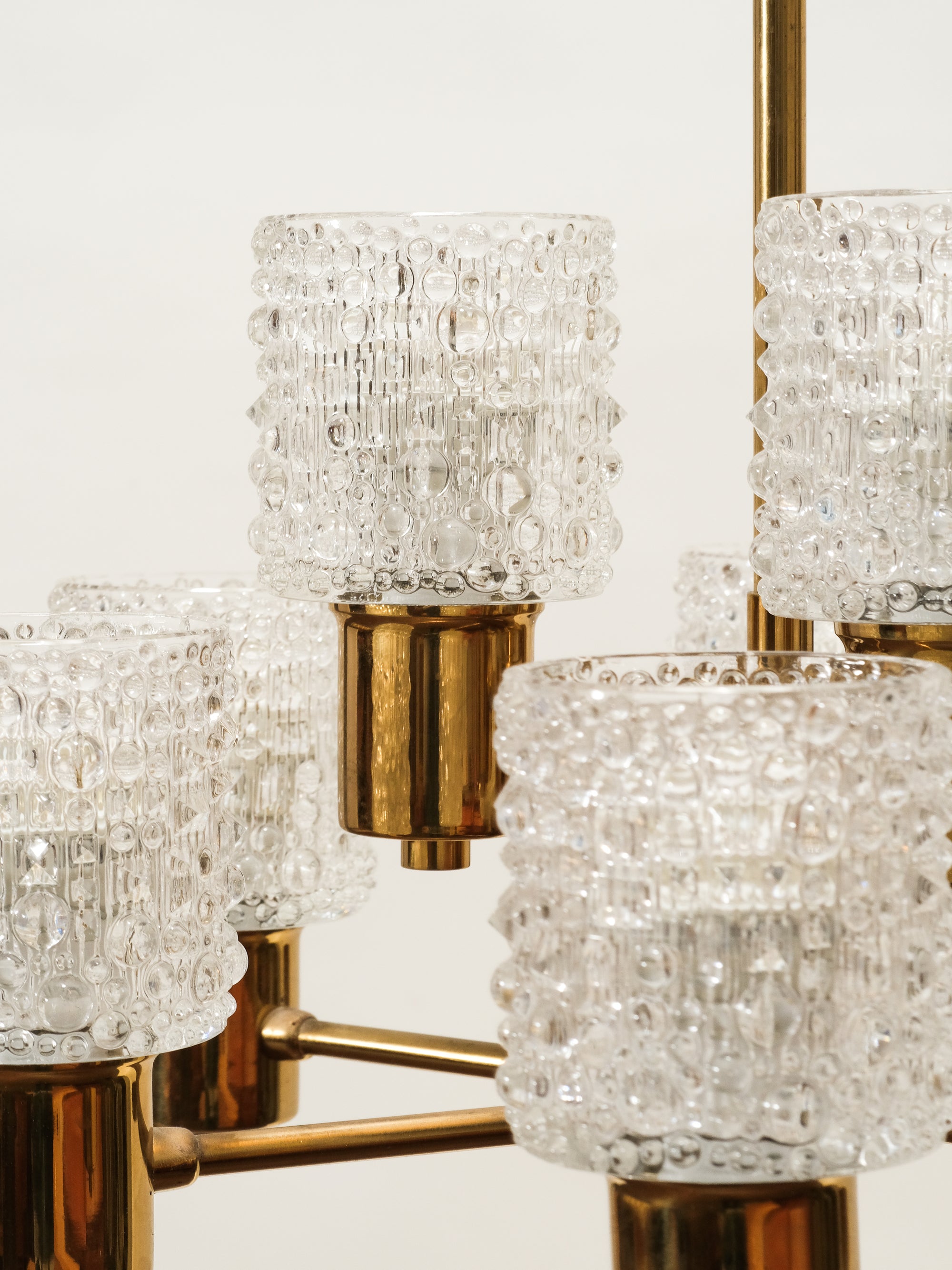 Mid-Century Brass Chandelier