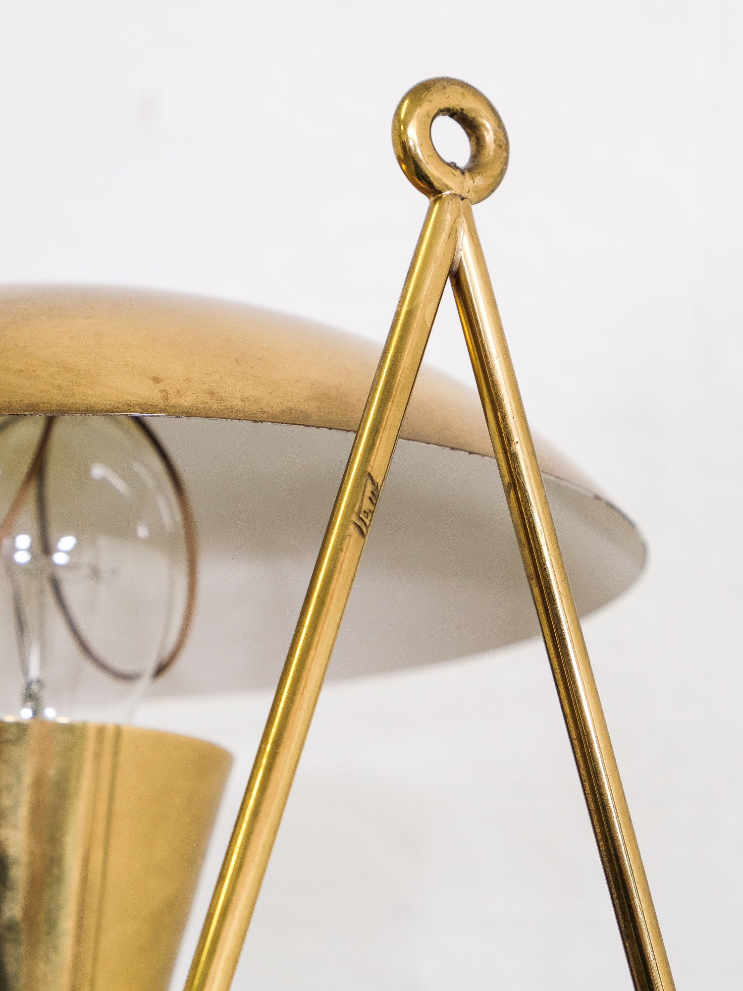 Brass Wall Lamp Model EV57 by Itsu, 1950s