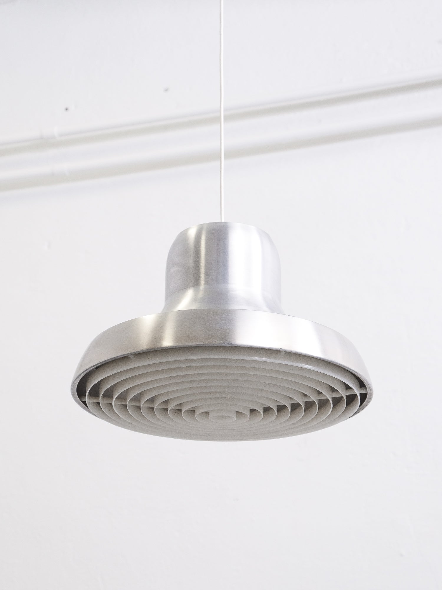 Vintage Pendant Lamp in Brushed Aluminium