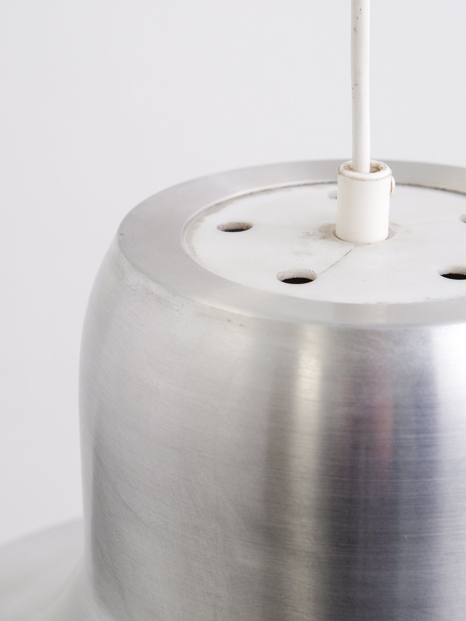 Vintage Pendant Lamp in Brushed Aluminium