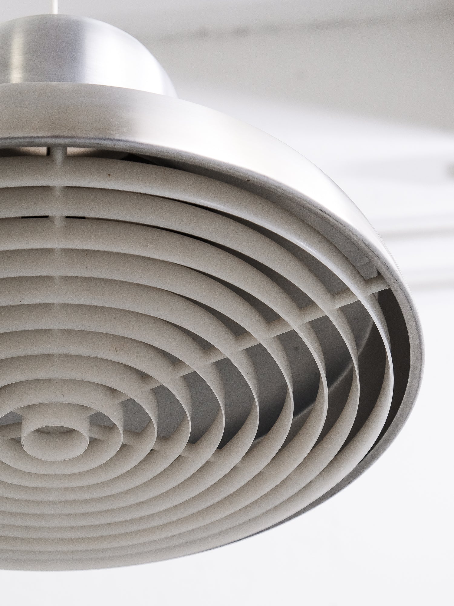 Vintage Pendant Lamp in Brushed Aluminium