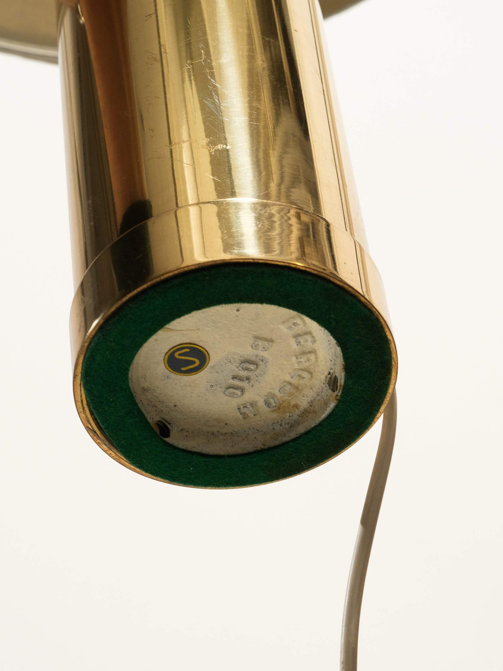 Mid-Century &#39;B-10&#39; Brass Table Lamp by Bergboms, Sweden