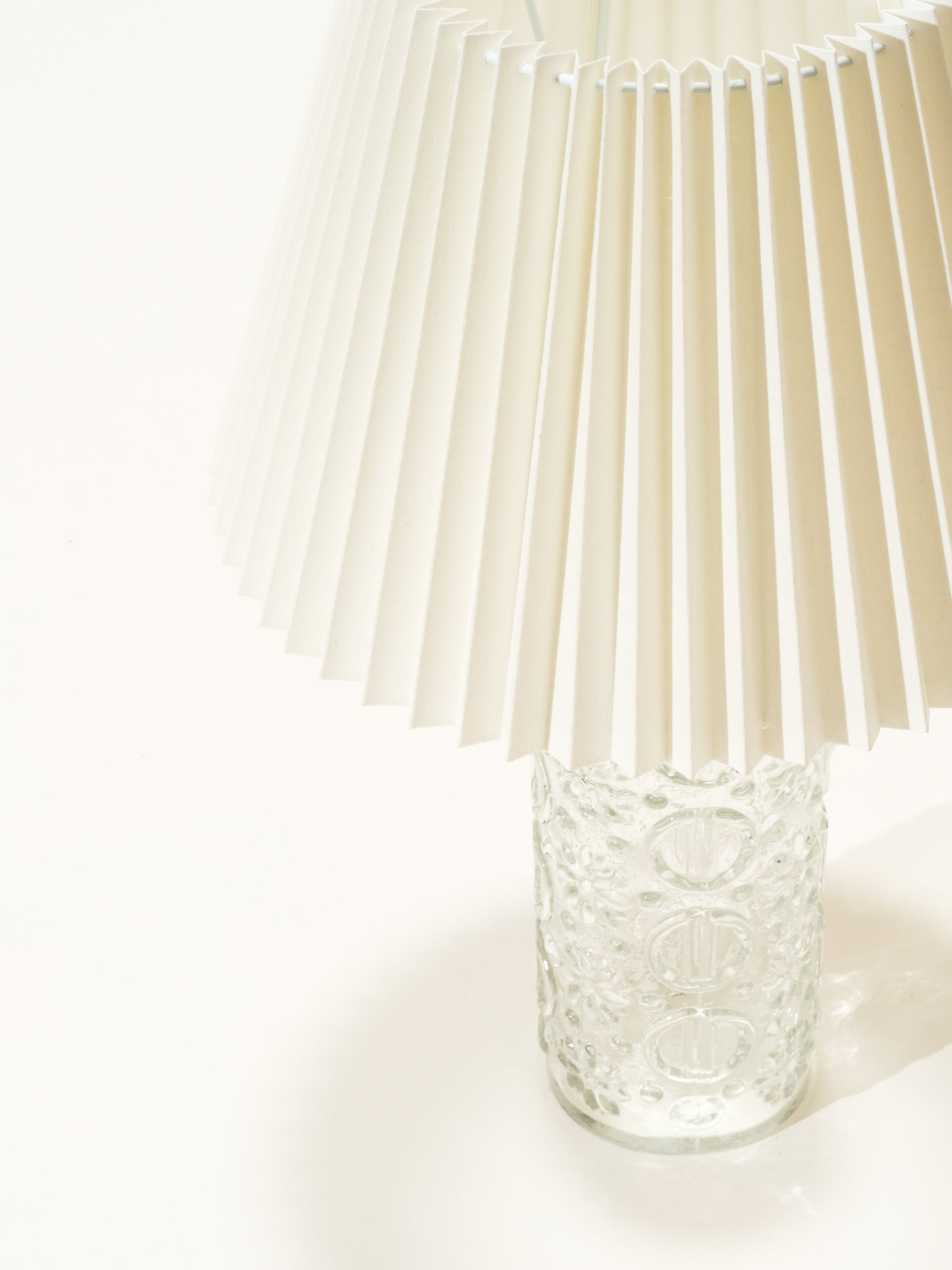 Mid-Century Glass Table Lamp, Sweden