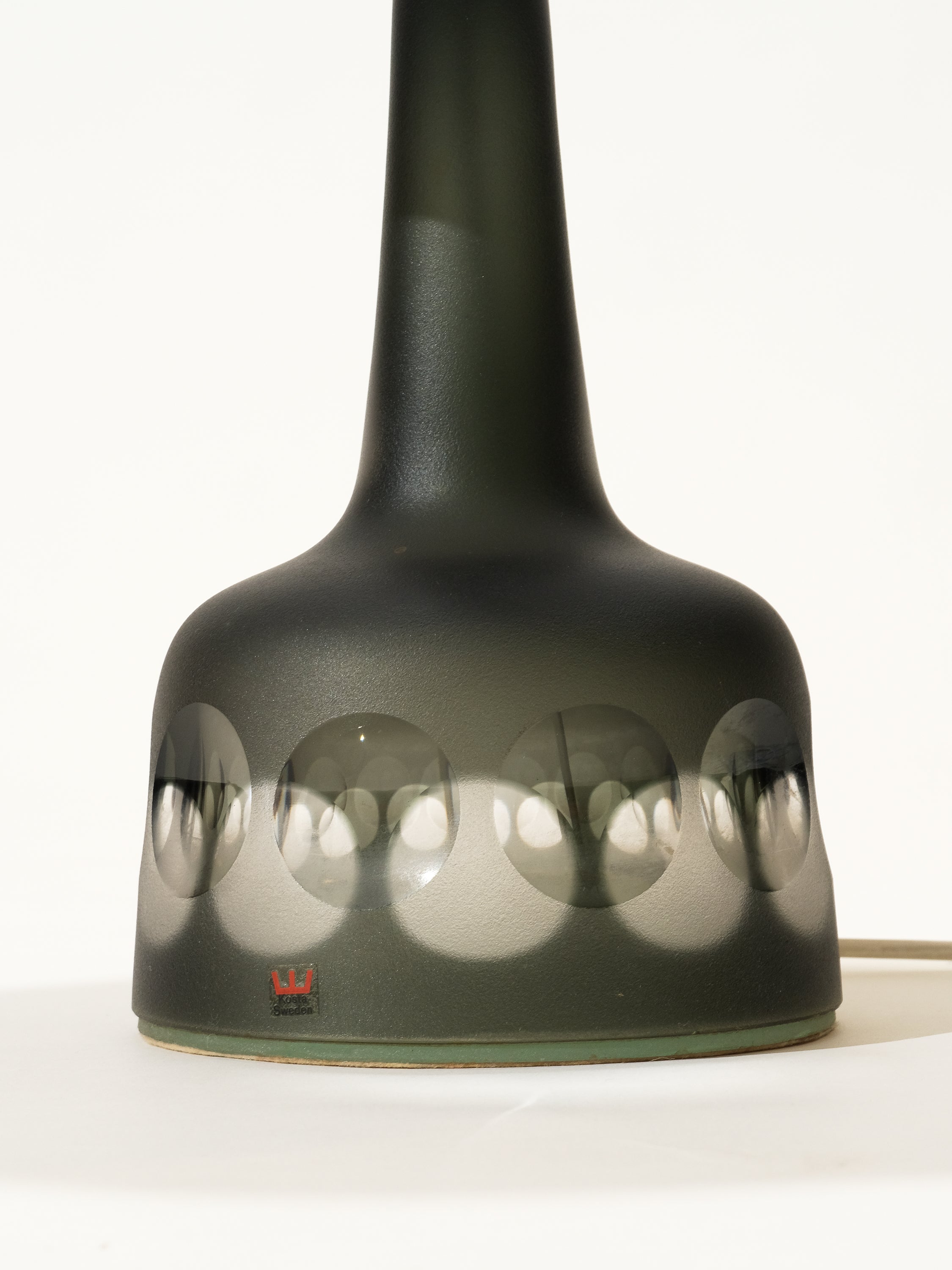 Glass Table Lamp by Ove Sandeberg for Kosta Boda, 1960s
