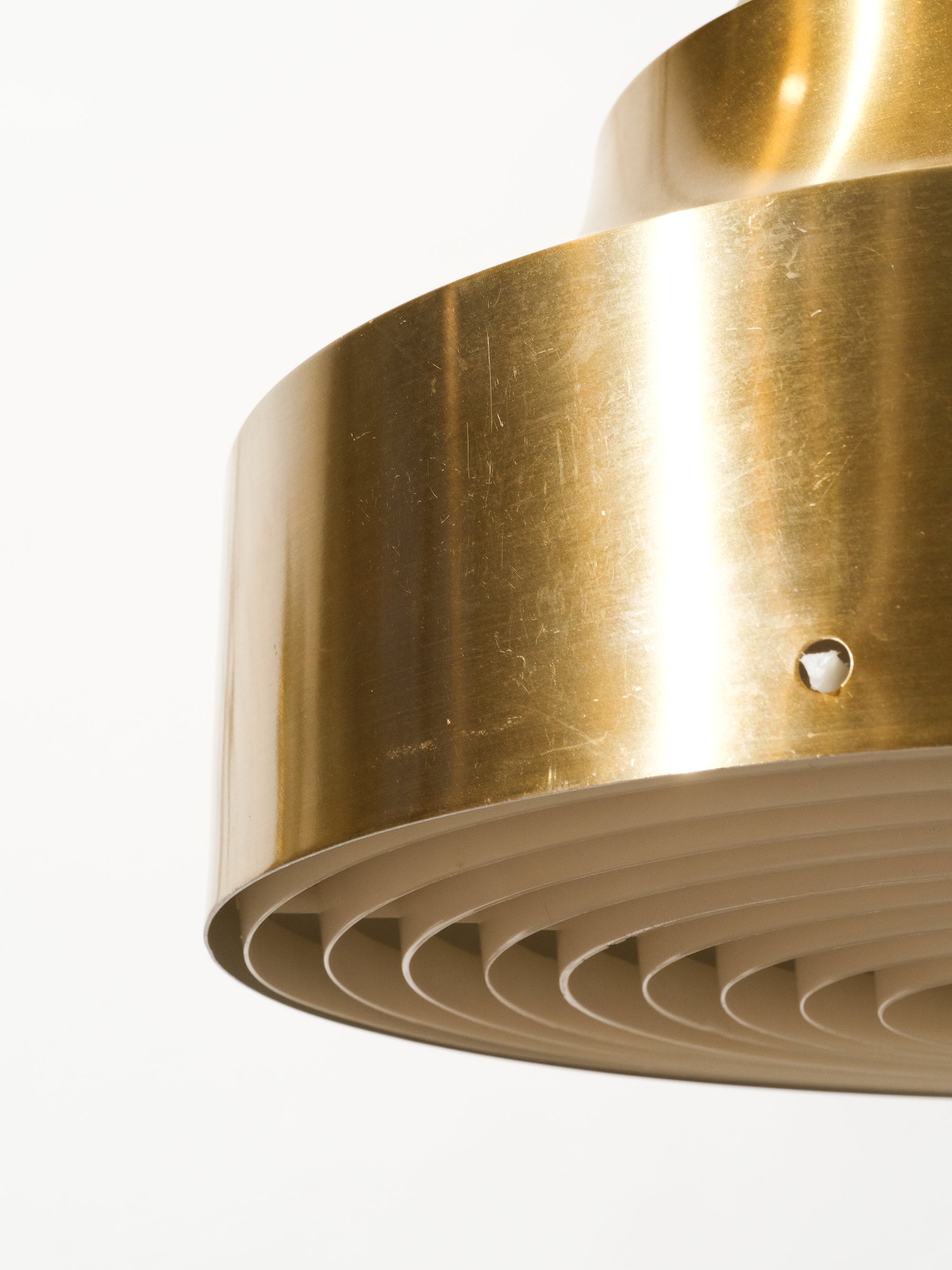 Brass Coloured Pendant Lamp, Sweden