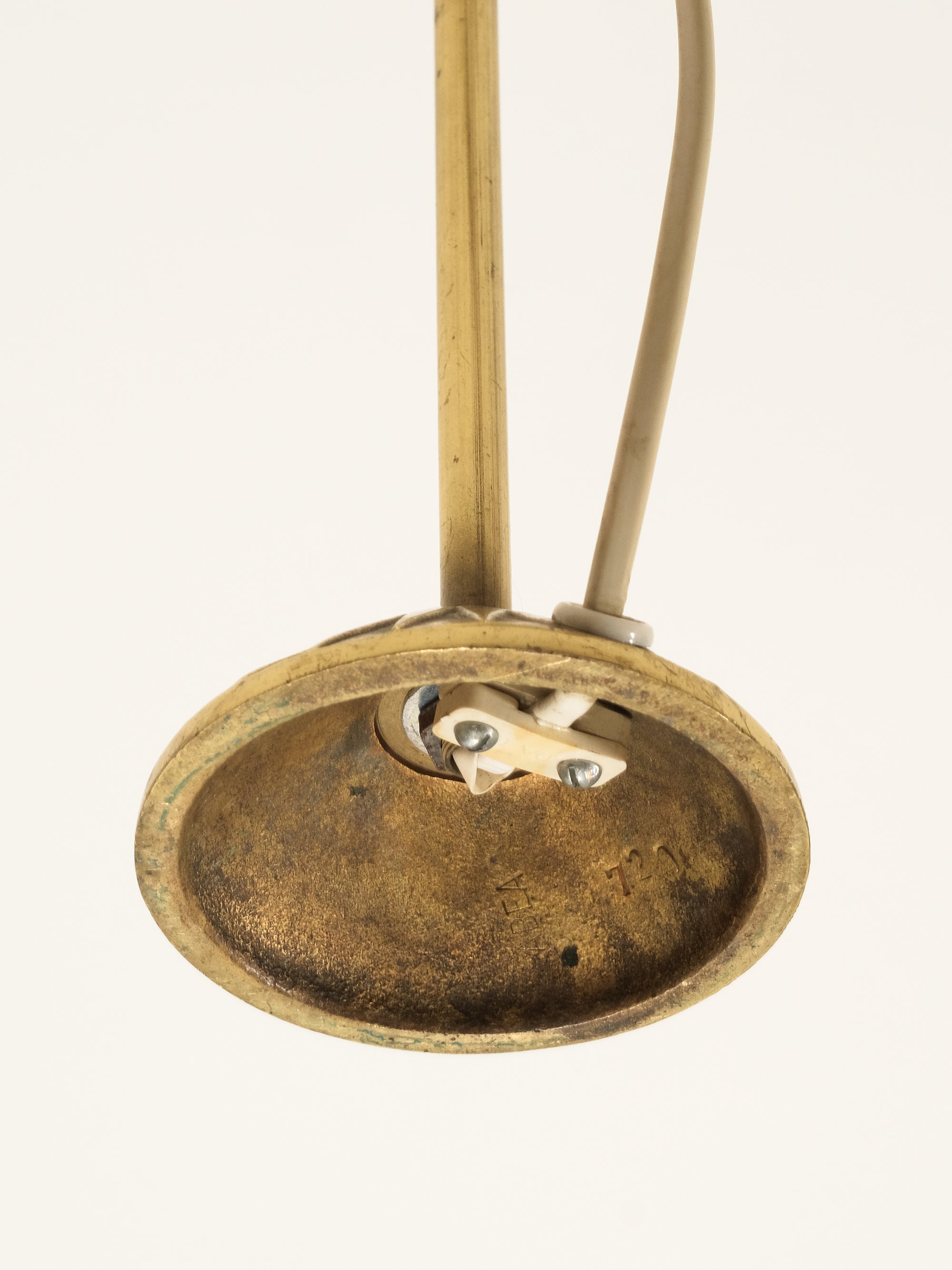 Brass Table Lamp, Sweden, 1950s