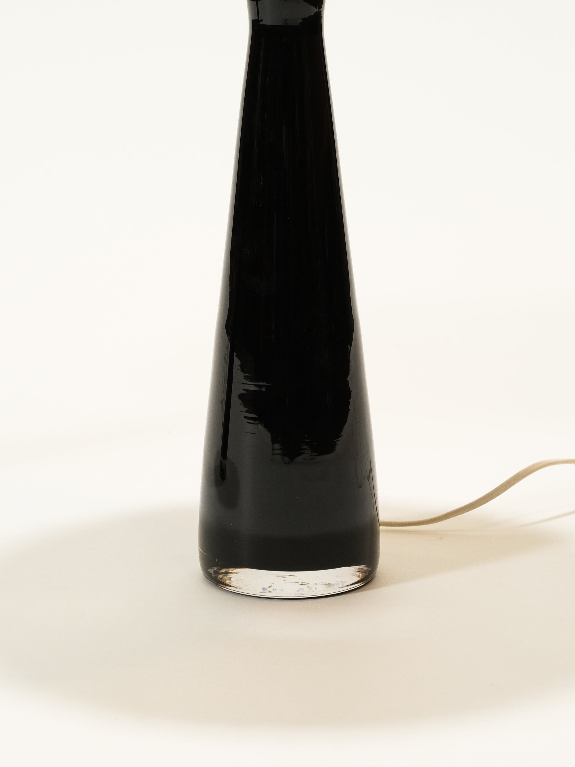 Pair of Glass Table Lamps, Sweden, 1960s