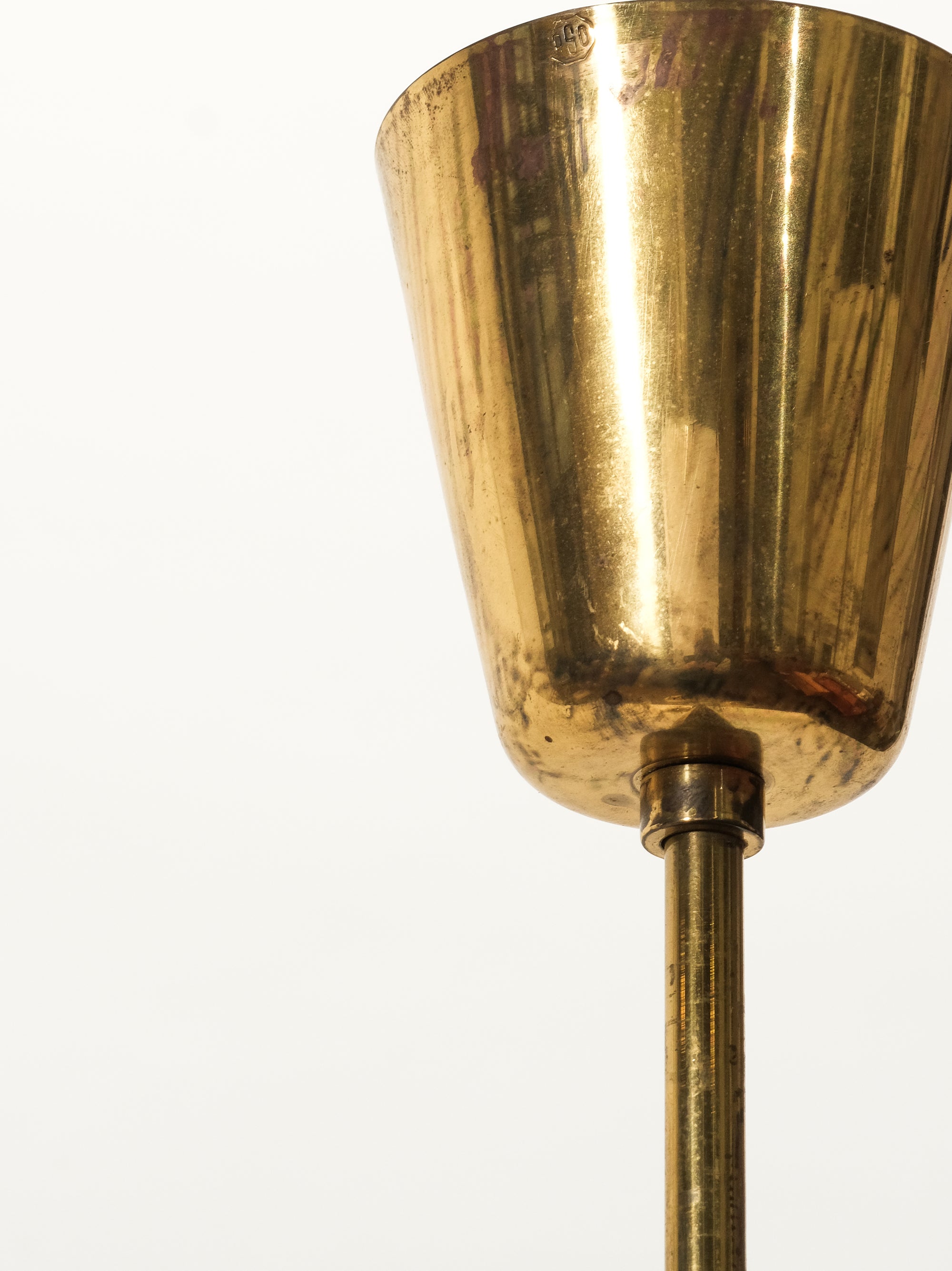 Brass Ceiling Light by PSO, 1950s