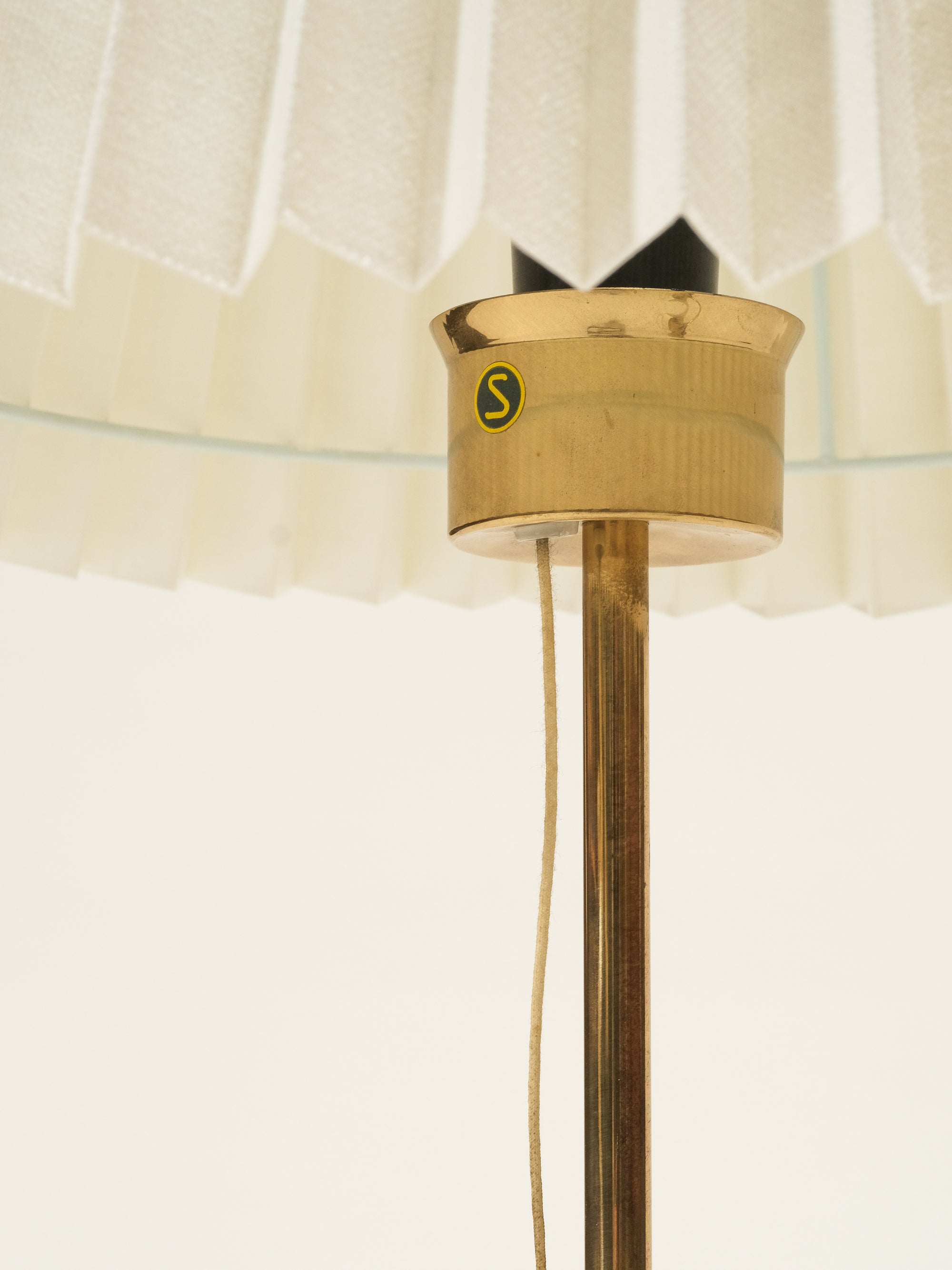 Pair of Brass Table Lamps Model B-024 by Bergboms, Sweden, 1950s