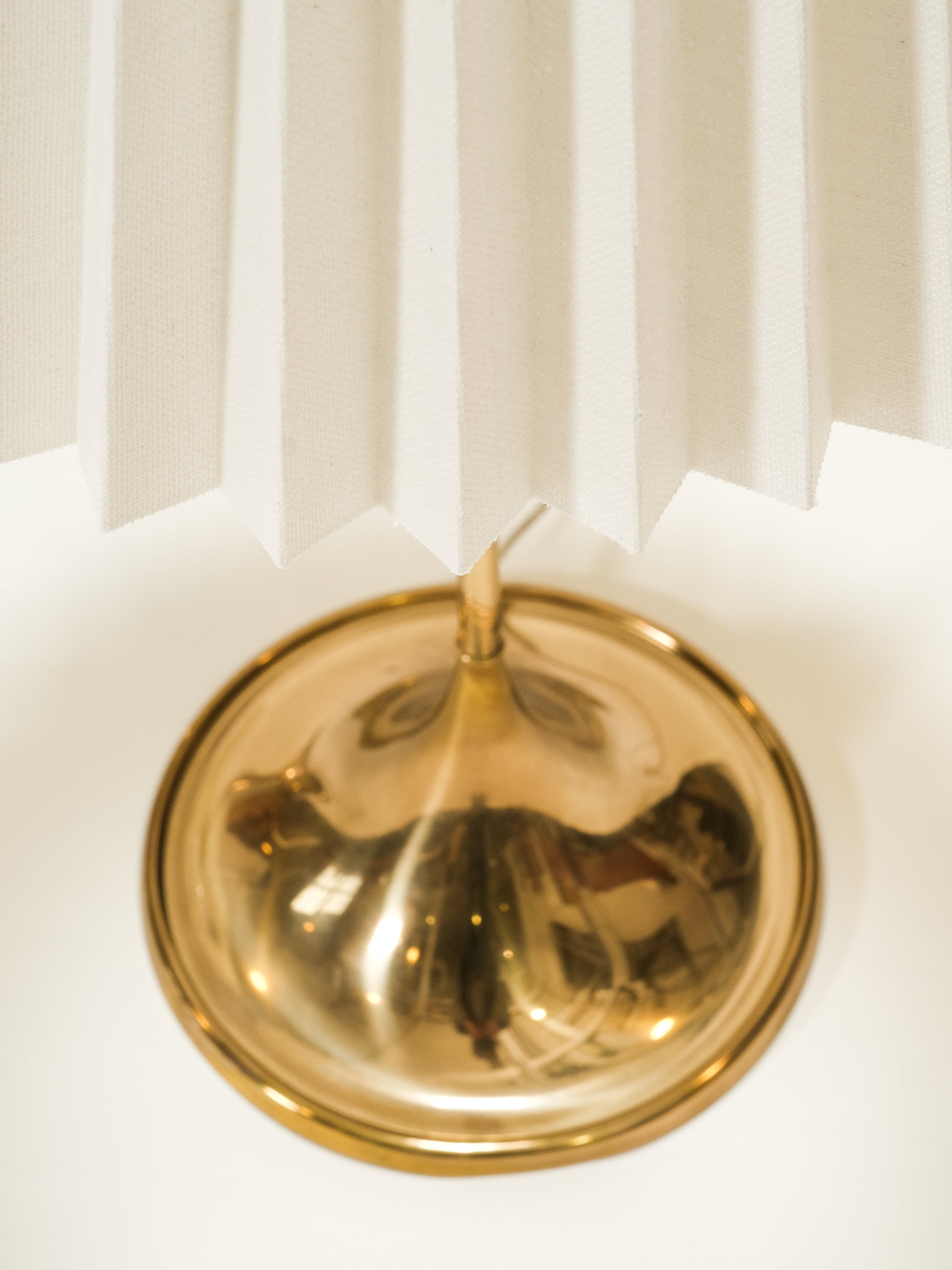 Pair of Brass Table Lamps Model B-024 by Bergboms, Sweden, 1950s