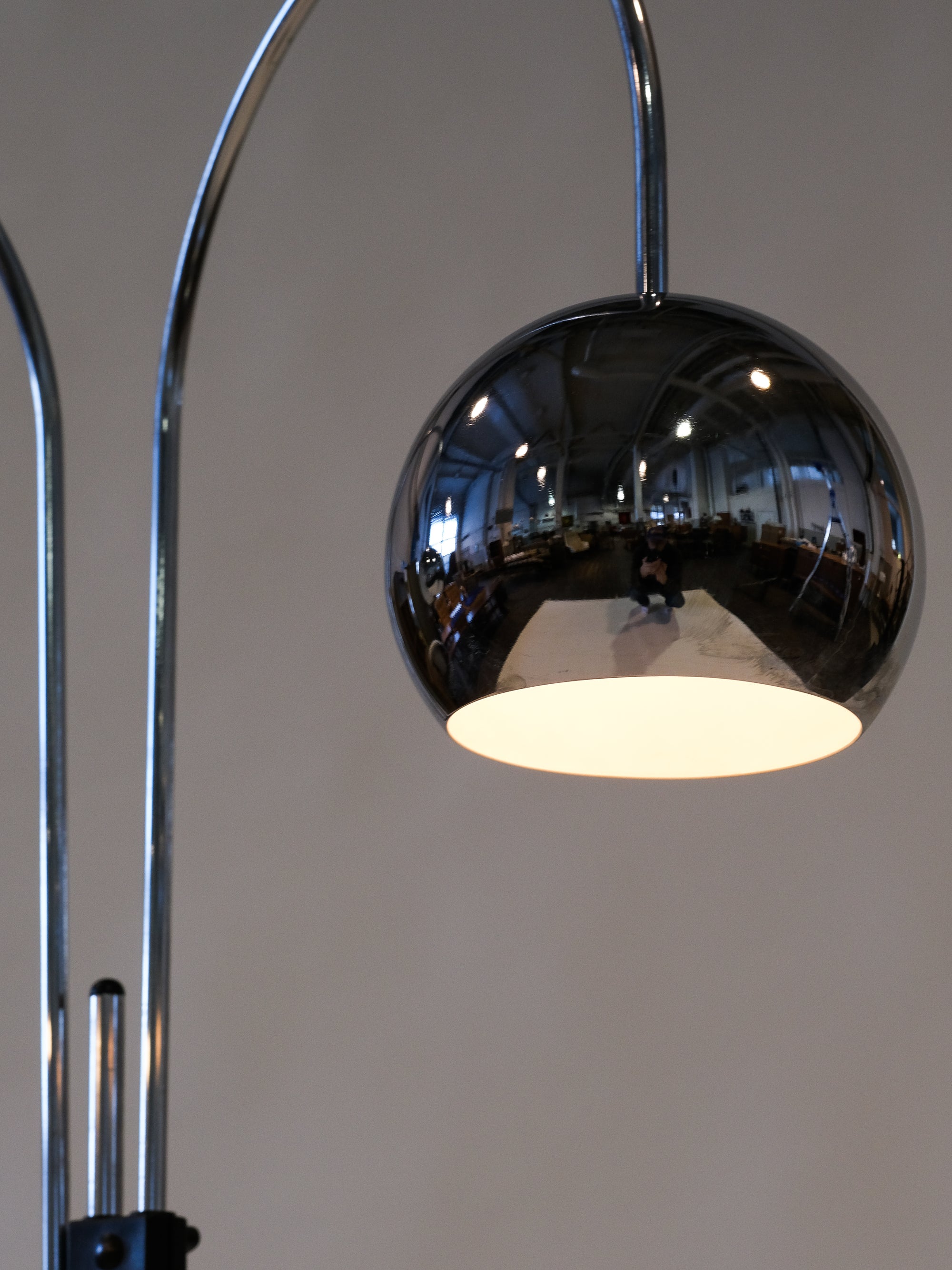 Chrome Floor Lamp, 1970s