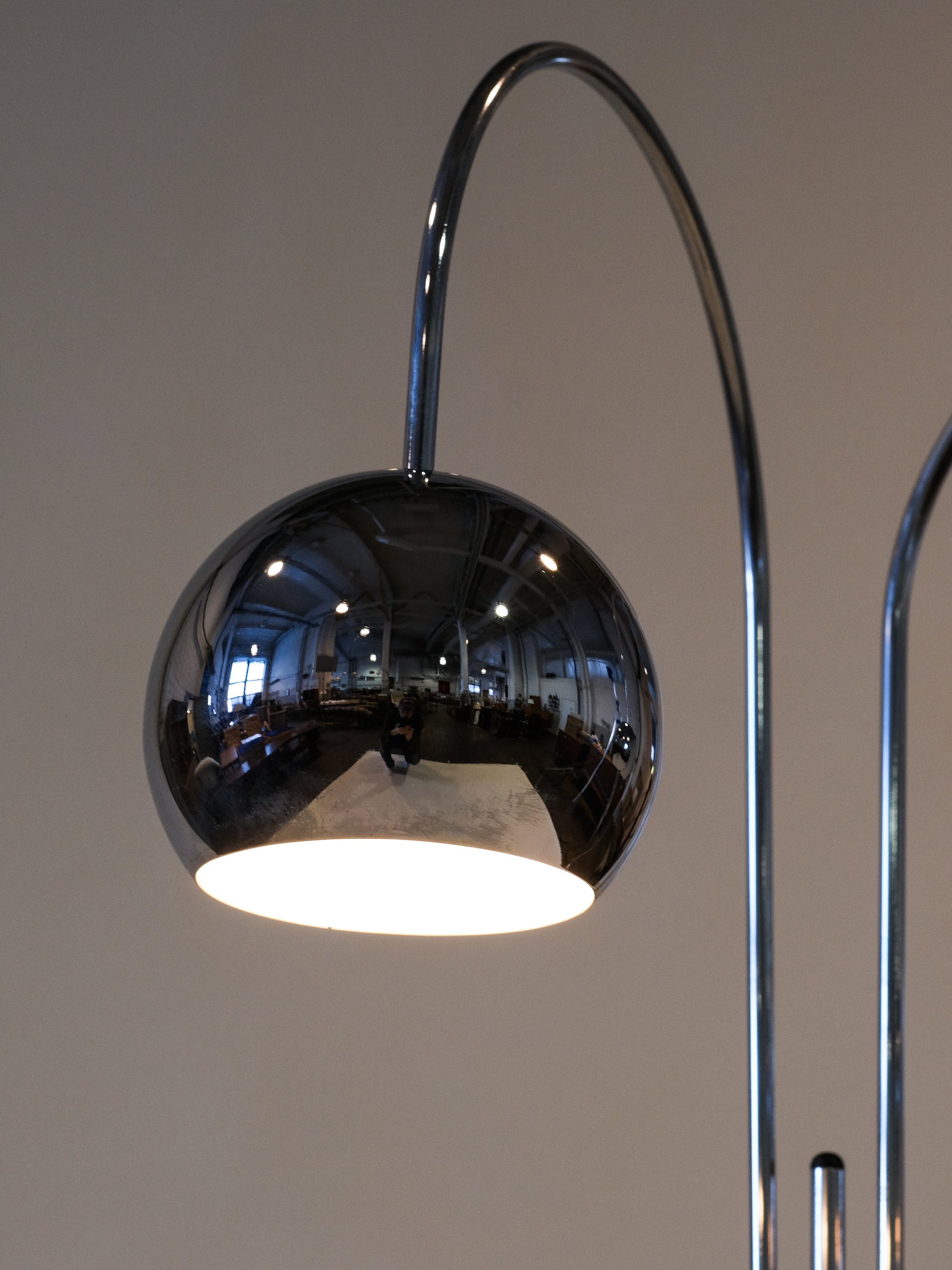 Chrome Floor Lamp, 1970s