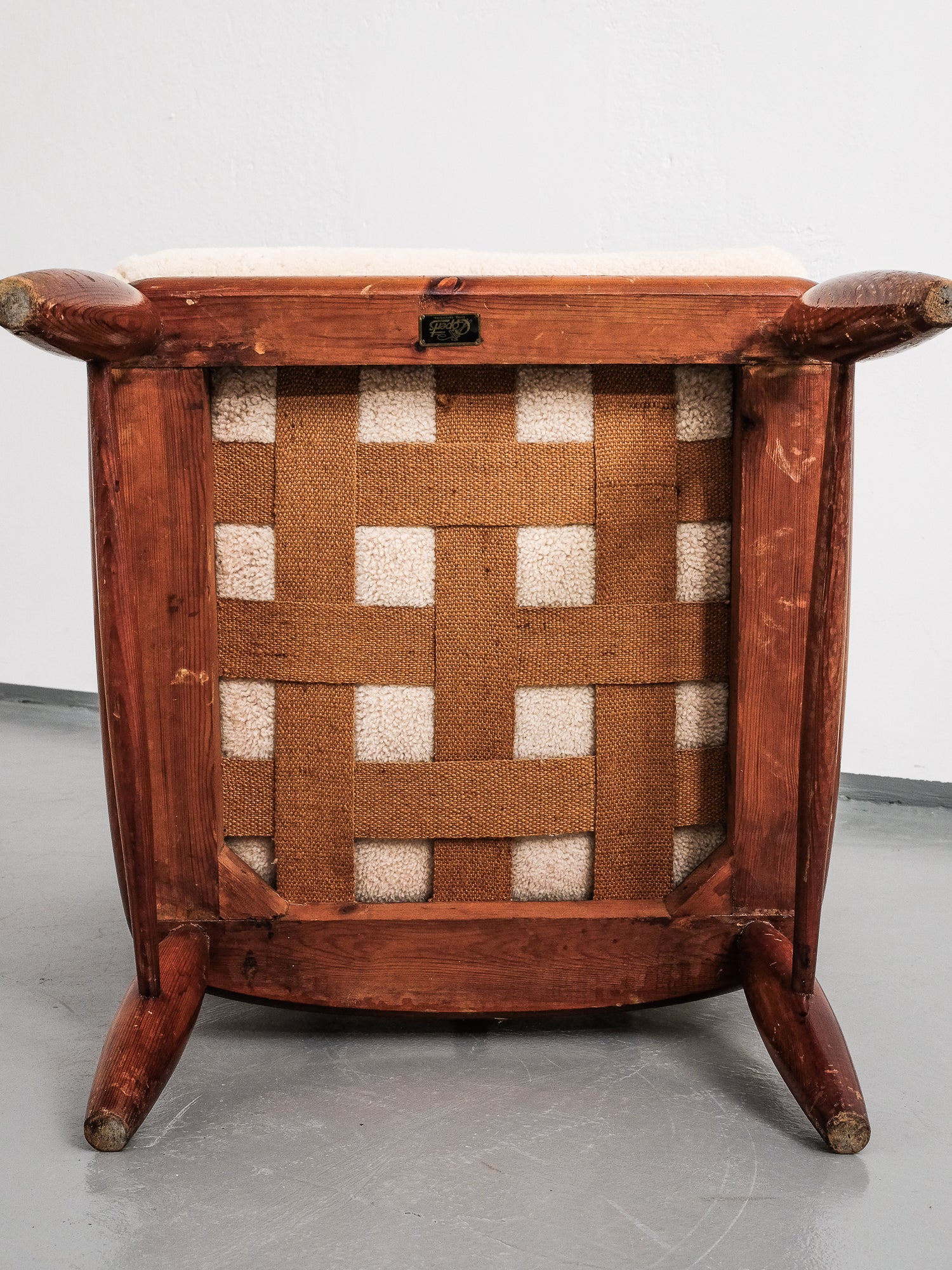 Swedish Pine Lounge Chair by Gunnar Göpert, 1940s