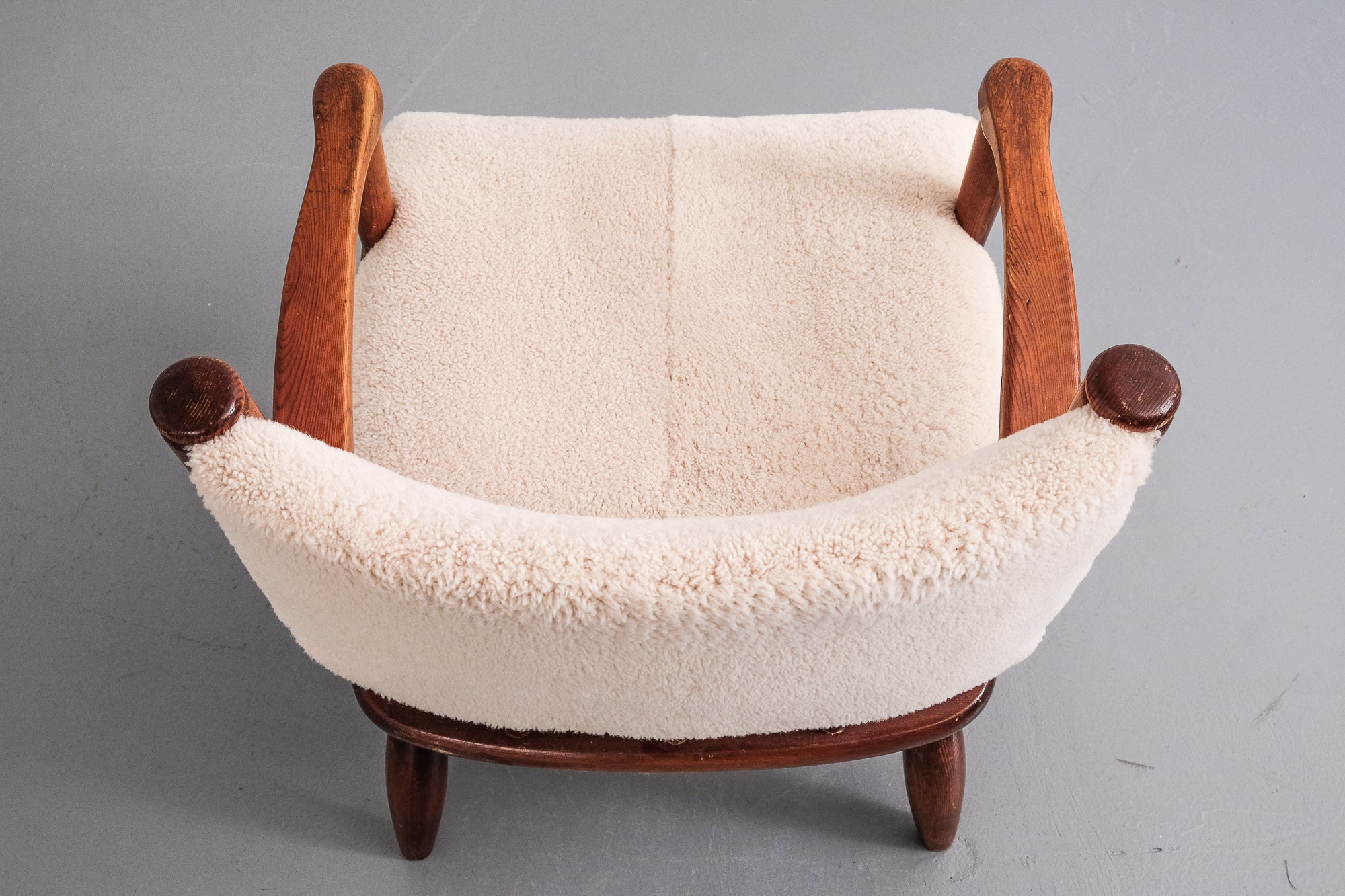 Swedish Pine Lounge Chair by Gunnar Göpert, 1940s